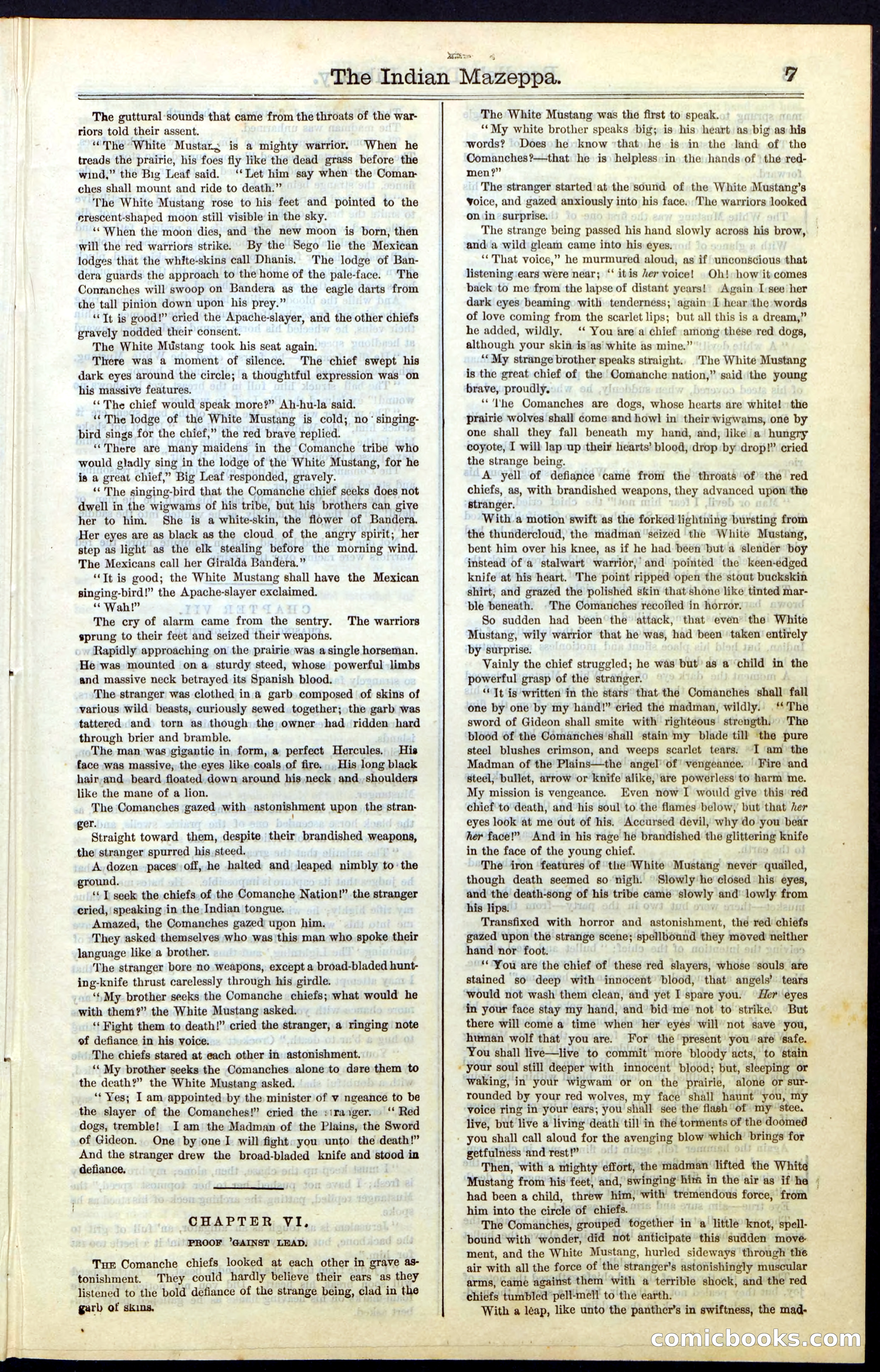 The Indian Mazeppa: or, The Madman of the Plains — page 7 of 48