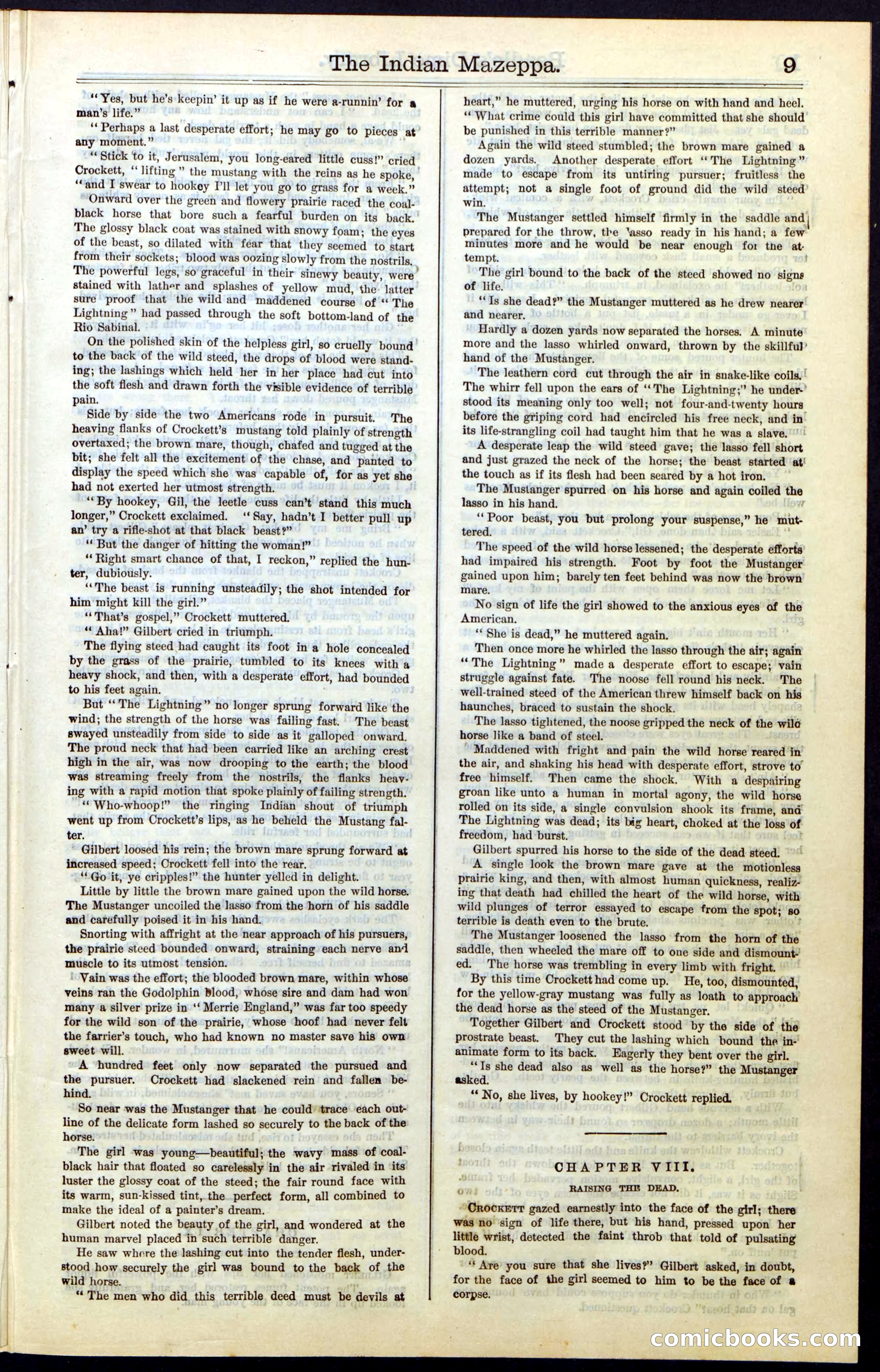 The Indian Mazeppa: or, The Madman of the Plains — page 9 of 48