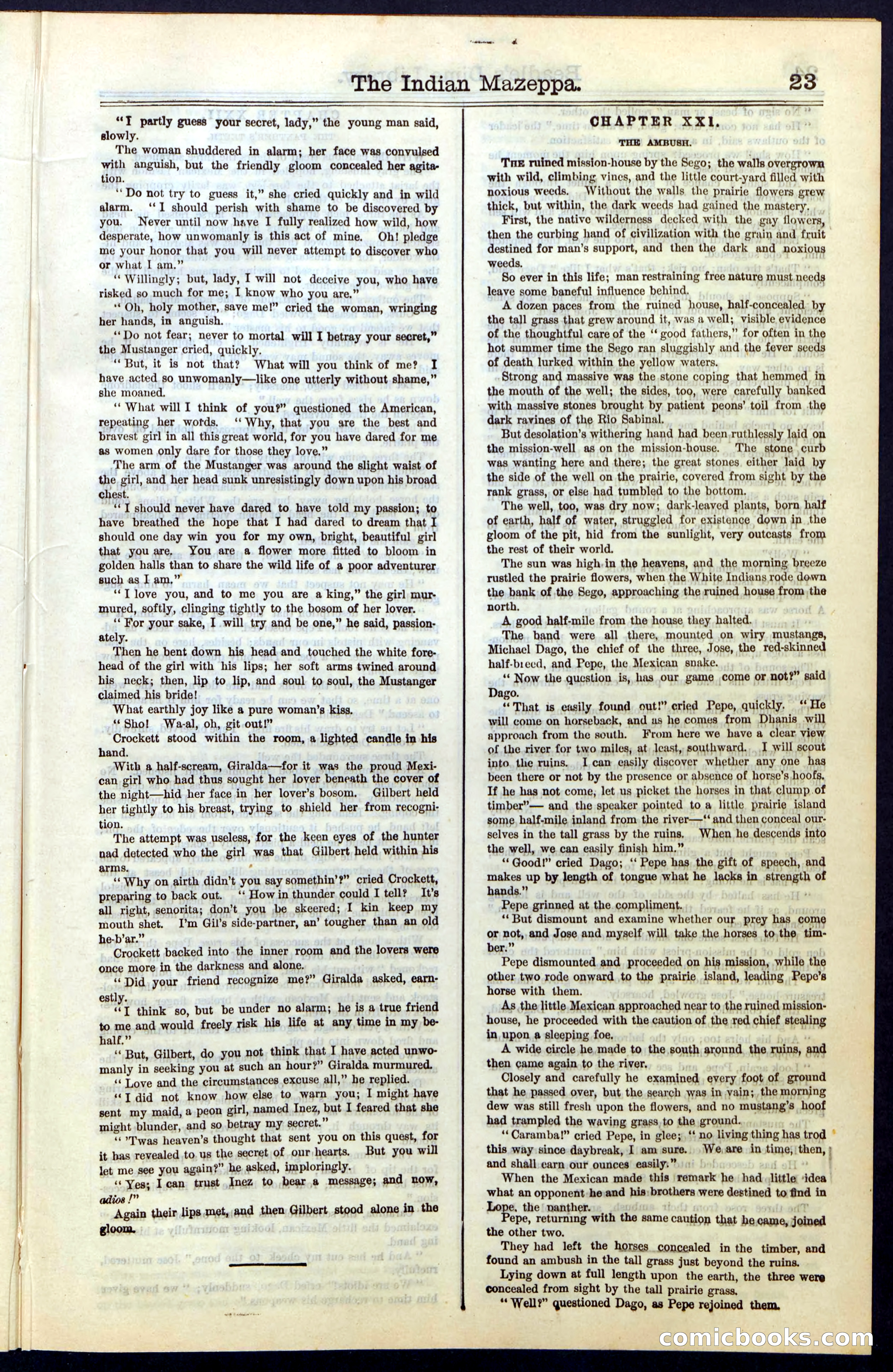 The Indian Mazeppa: or, The Madman of the Plains — page 23 of 48