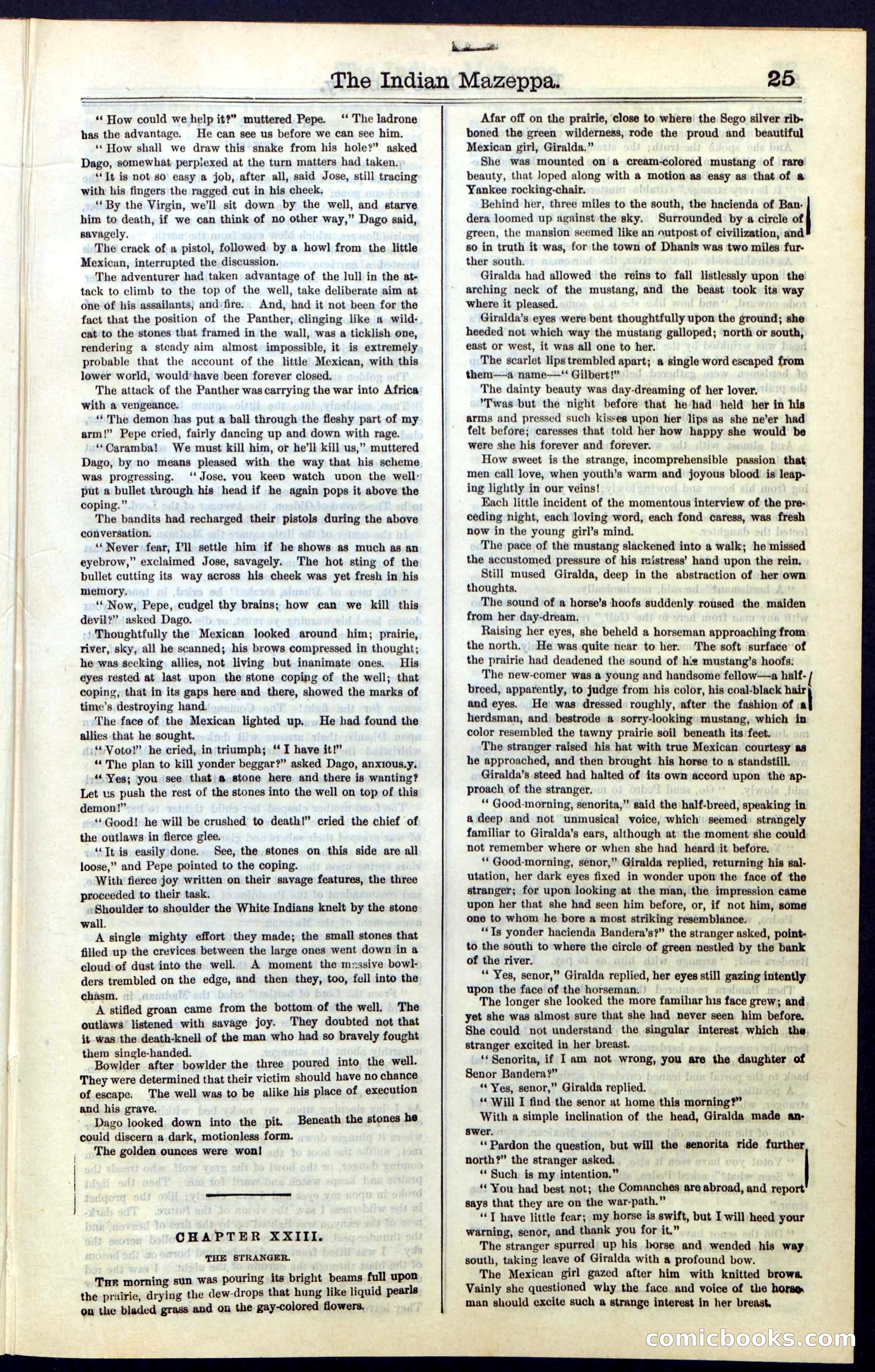 The Indian Mazeppa: or, The Madman of the Plains — page 25 of 48
