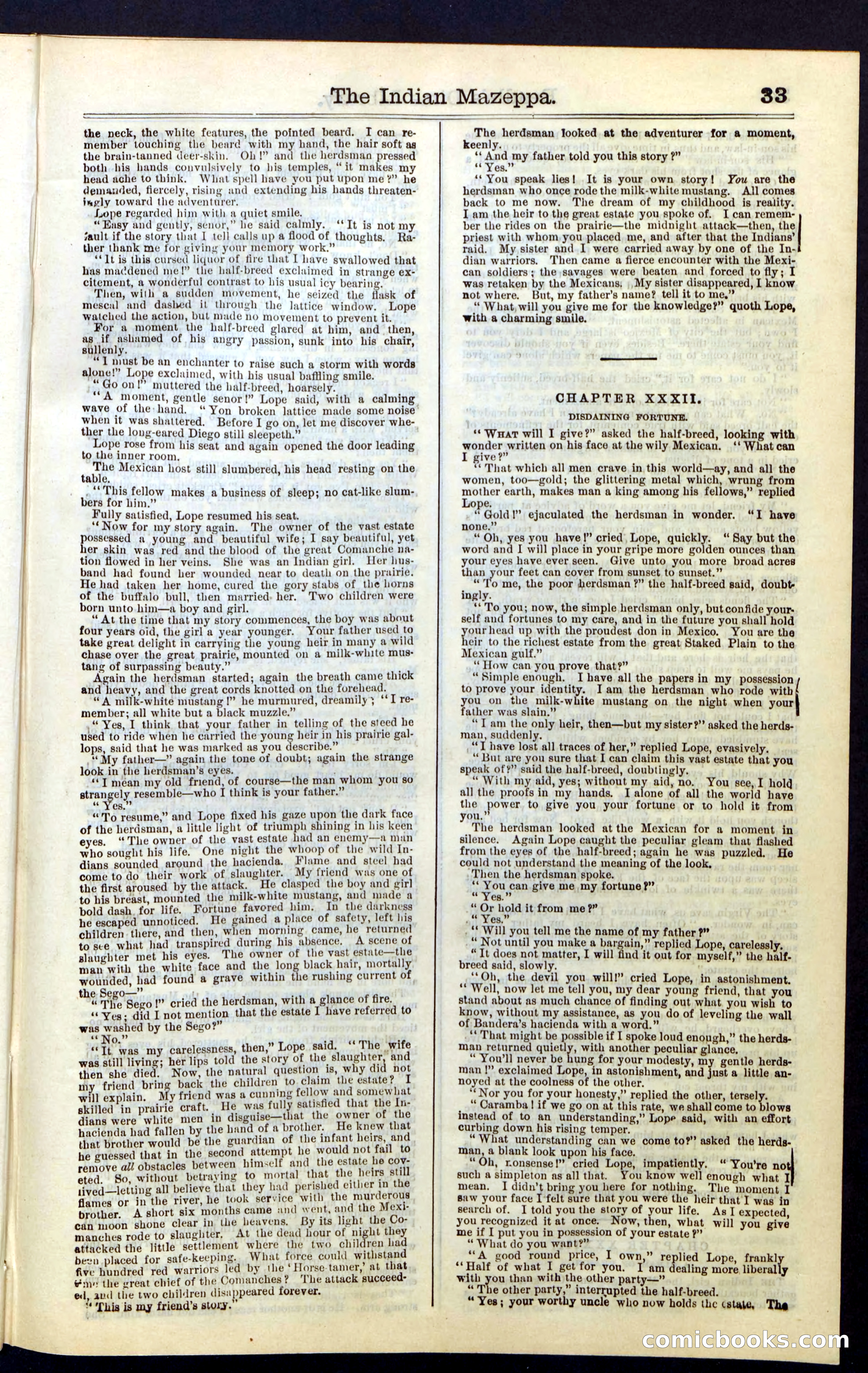 The Indian Mazeppa: or, The Madman of the Plains — page 33 of 48