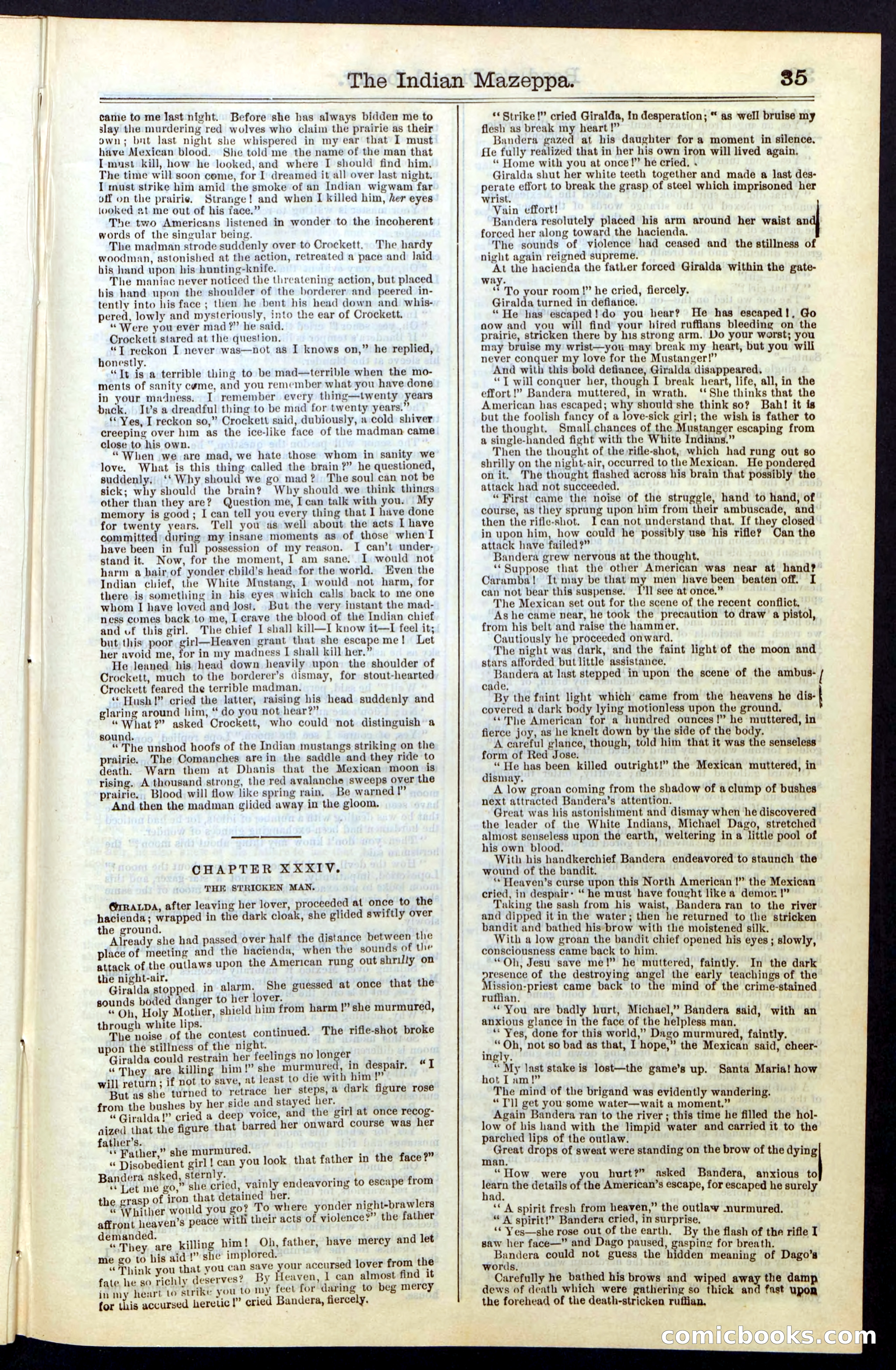 The Indian Mazeppa: or, The Madman of the Plains — page 35 of 48
