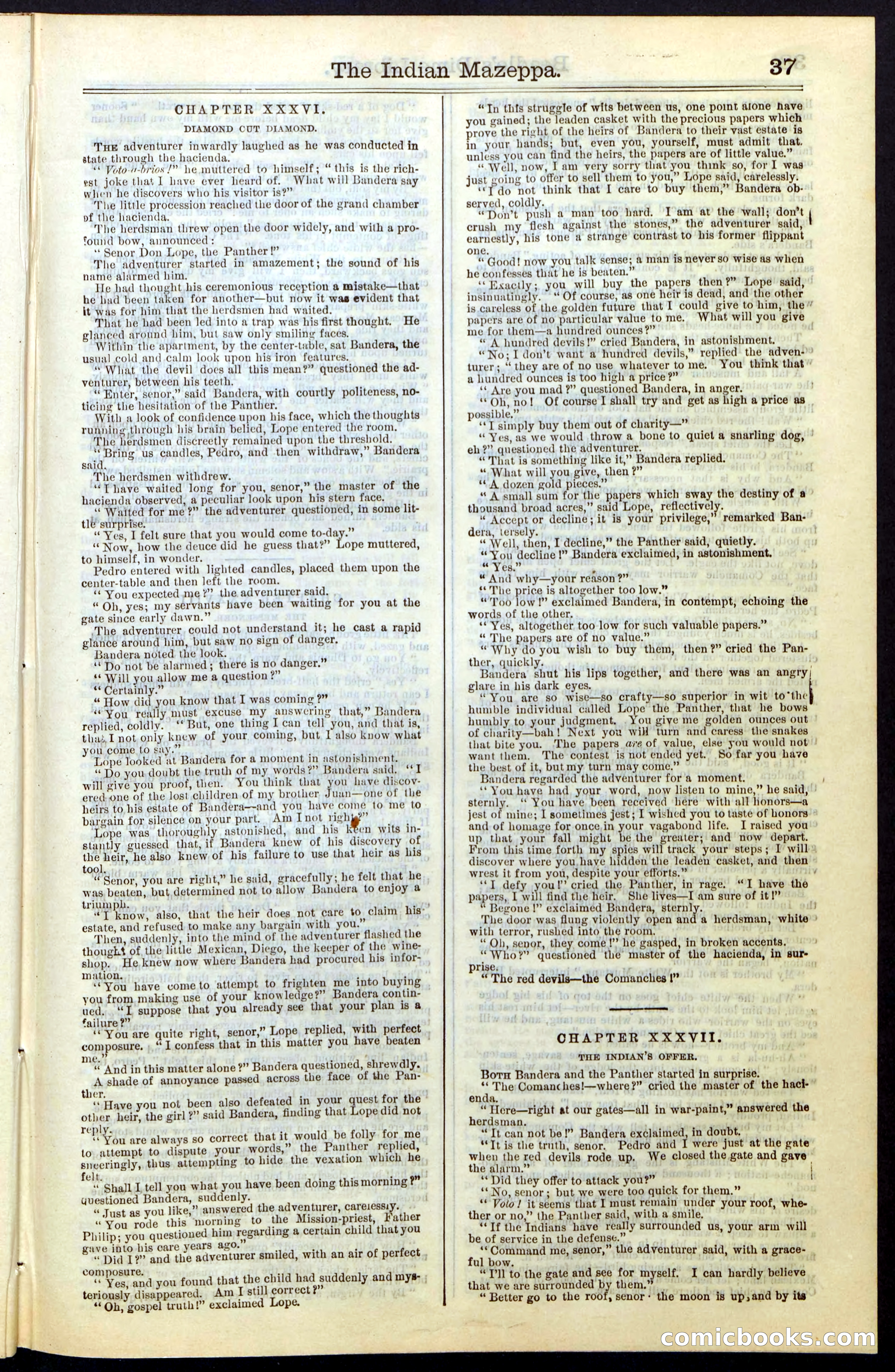 The Indian Mazeppa: or, The Madman of the Plains — page 37 of 48