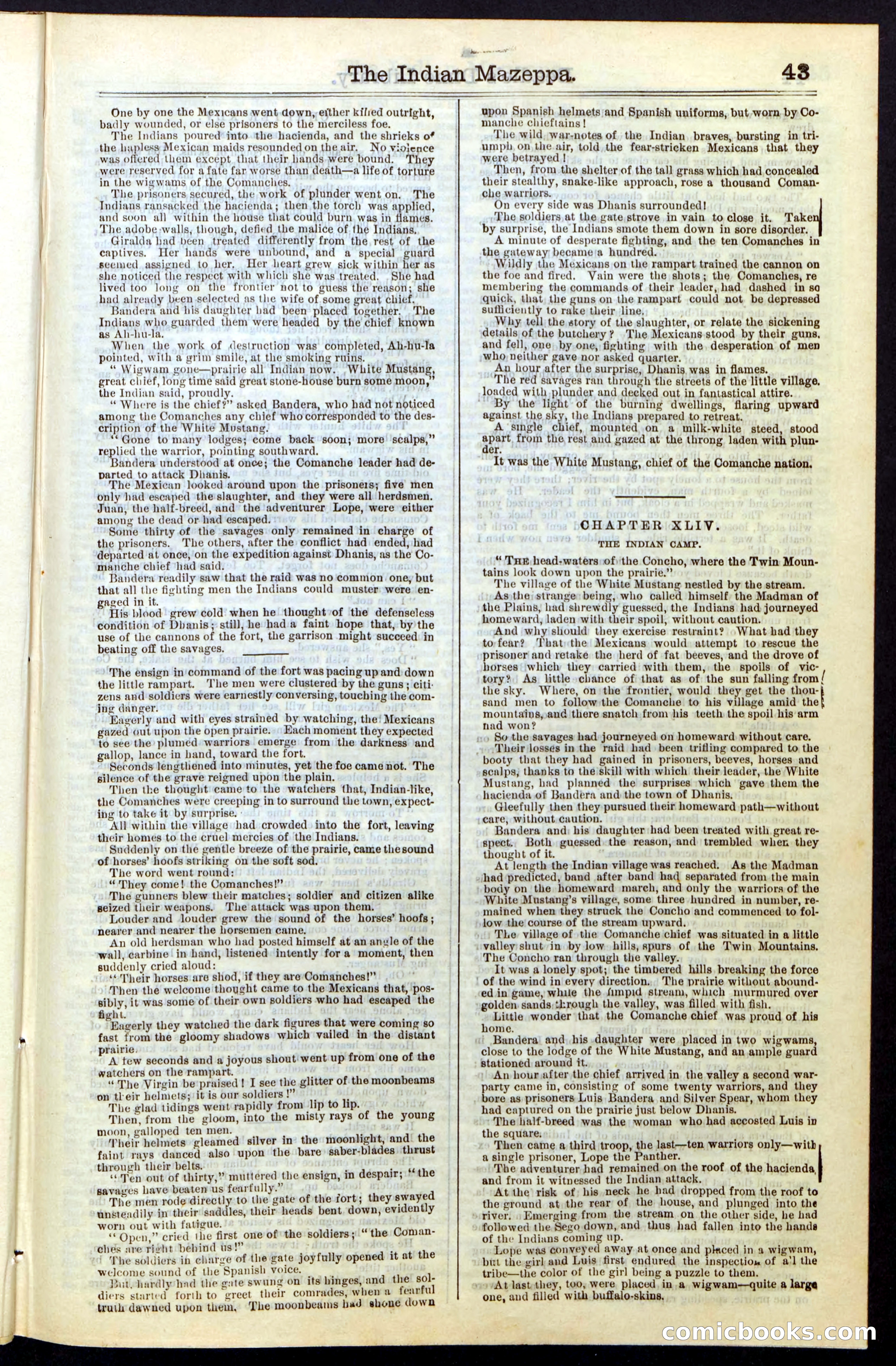 The Indian Mazeppa: or, The Madman of the Plains — page 43 of 48