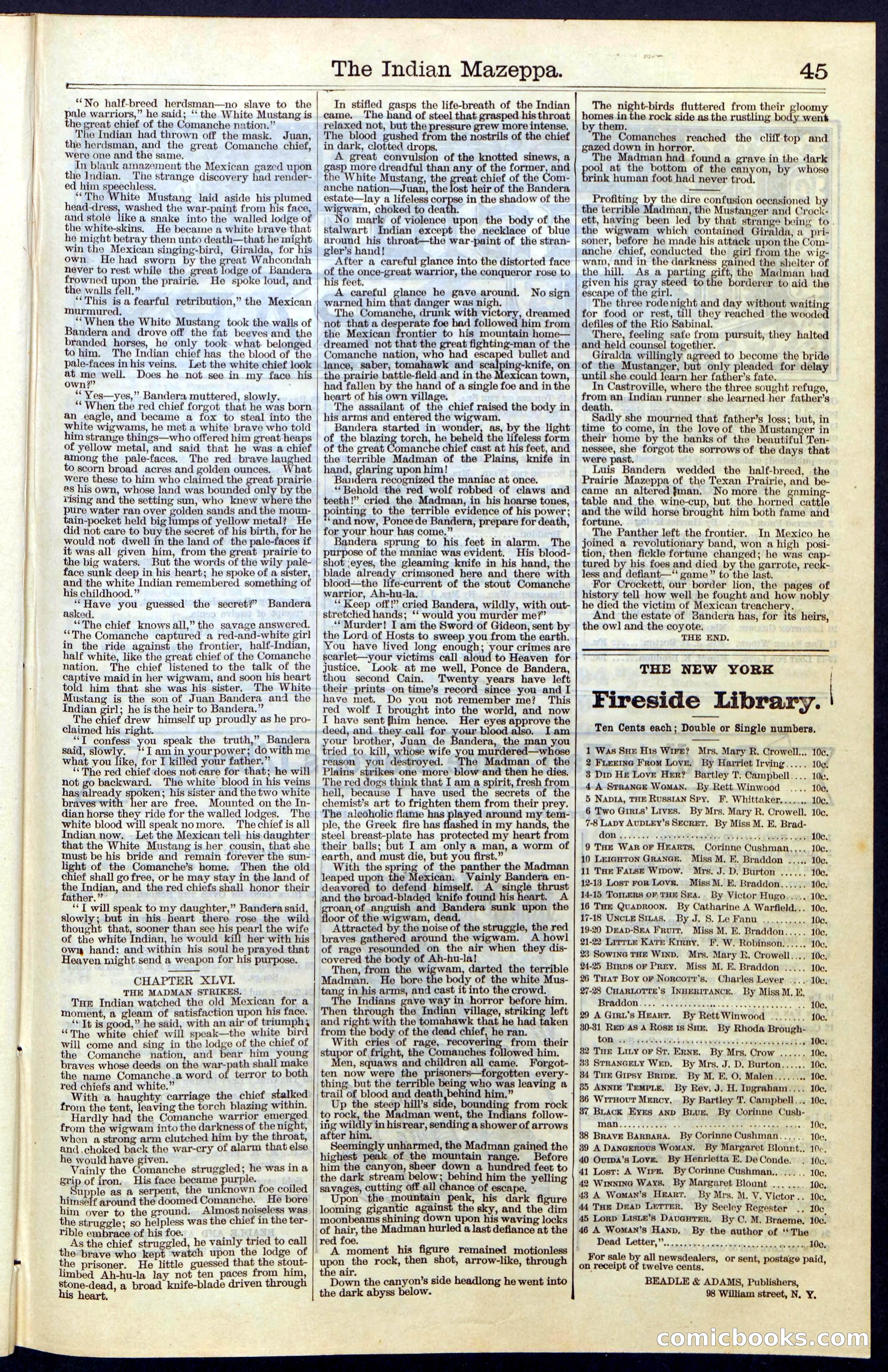 The Indian Mazeppa: or, The Madman of the Plains — page 45 of 48