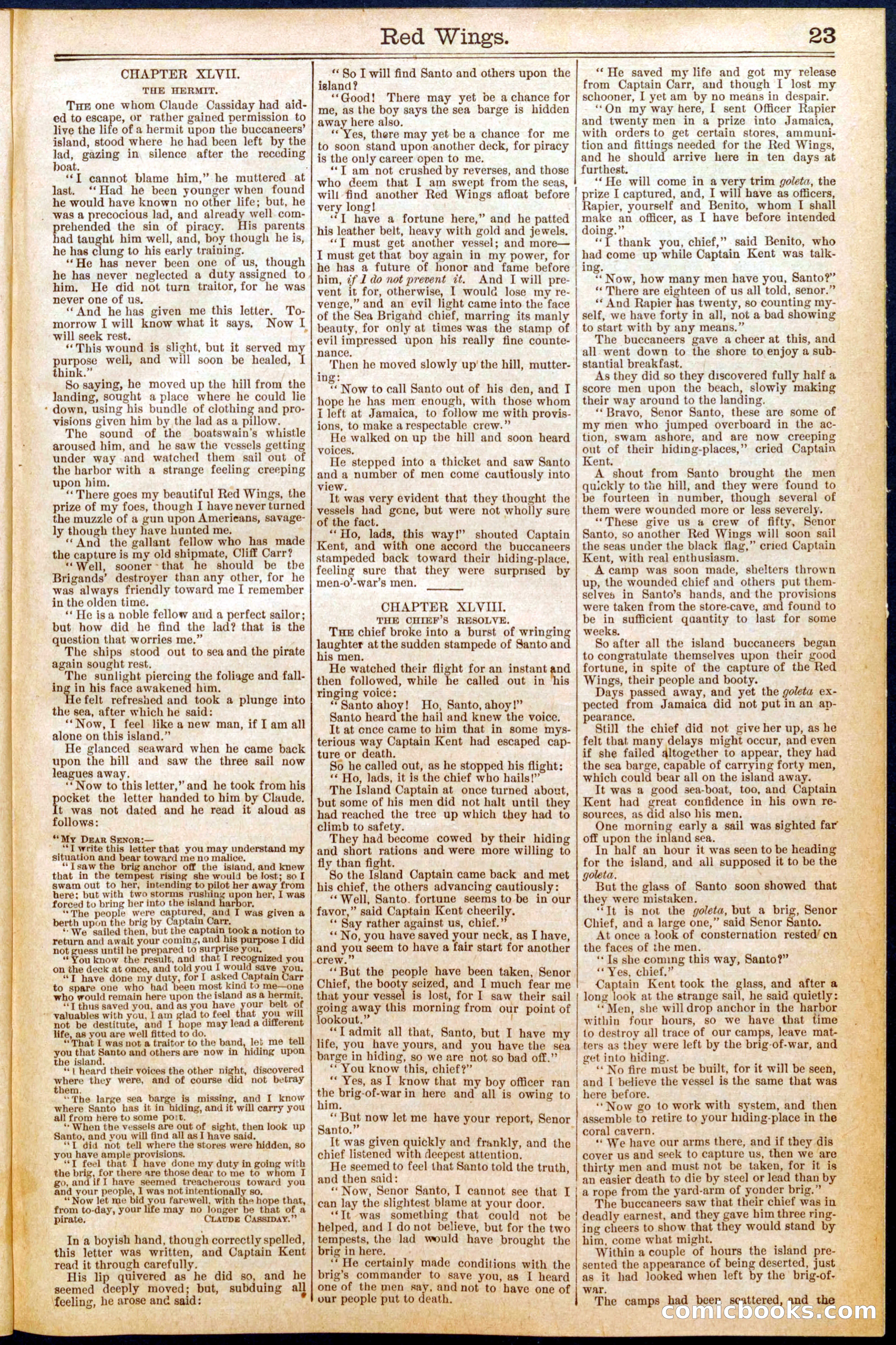 Beadle's Dime New York Library No. 625 — page 23 of 32