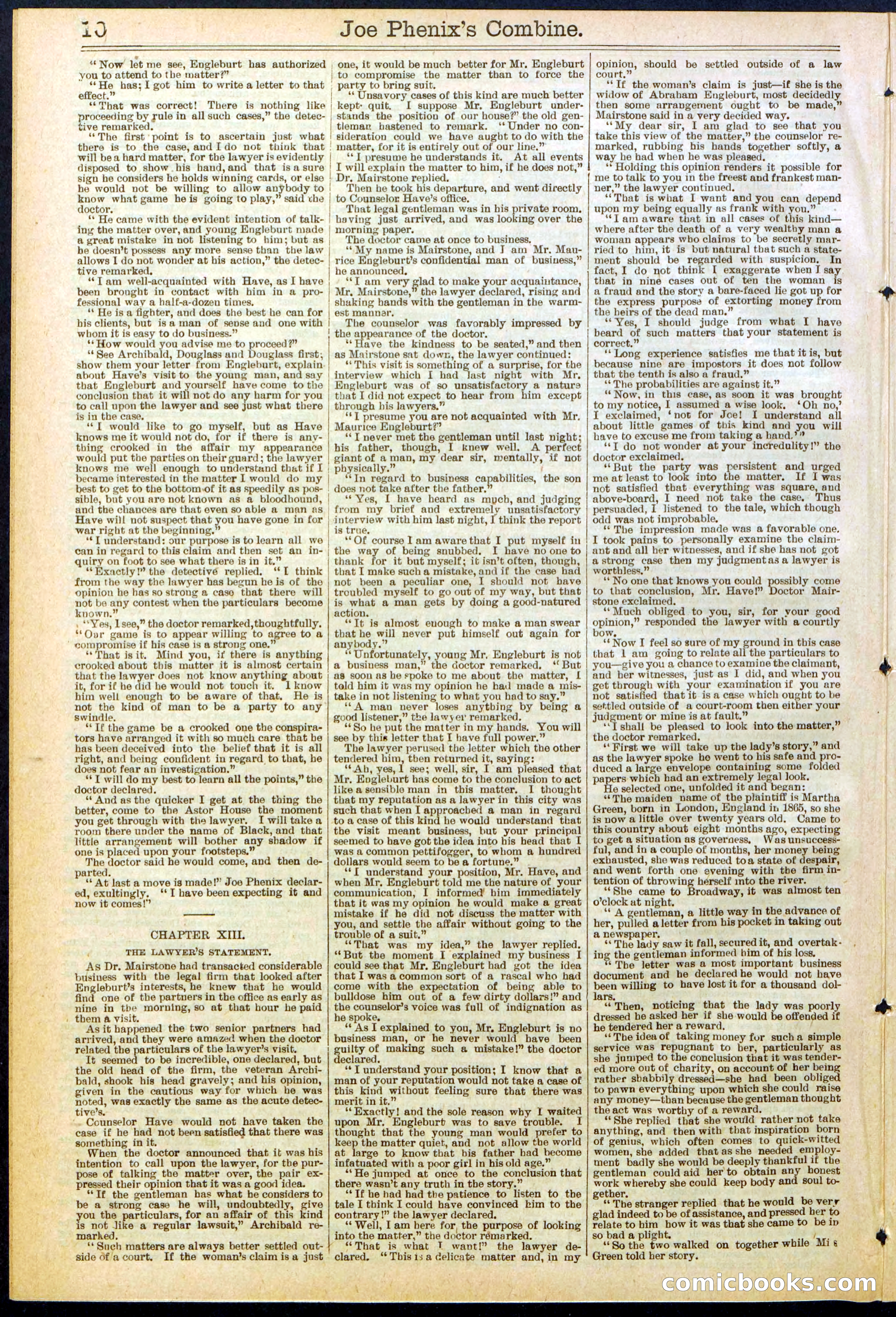 Beadle's Dime Library No. 628 — page 10 of 32