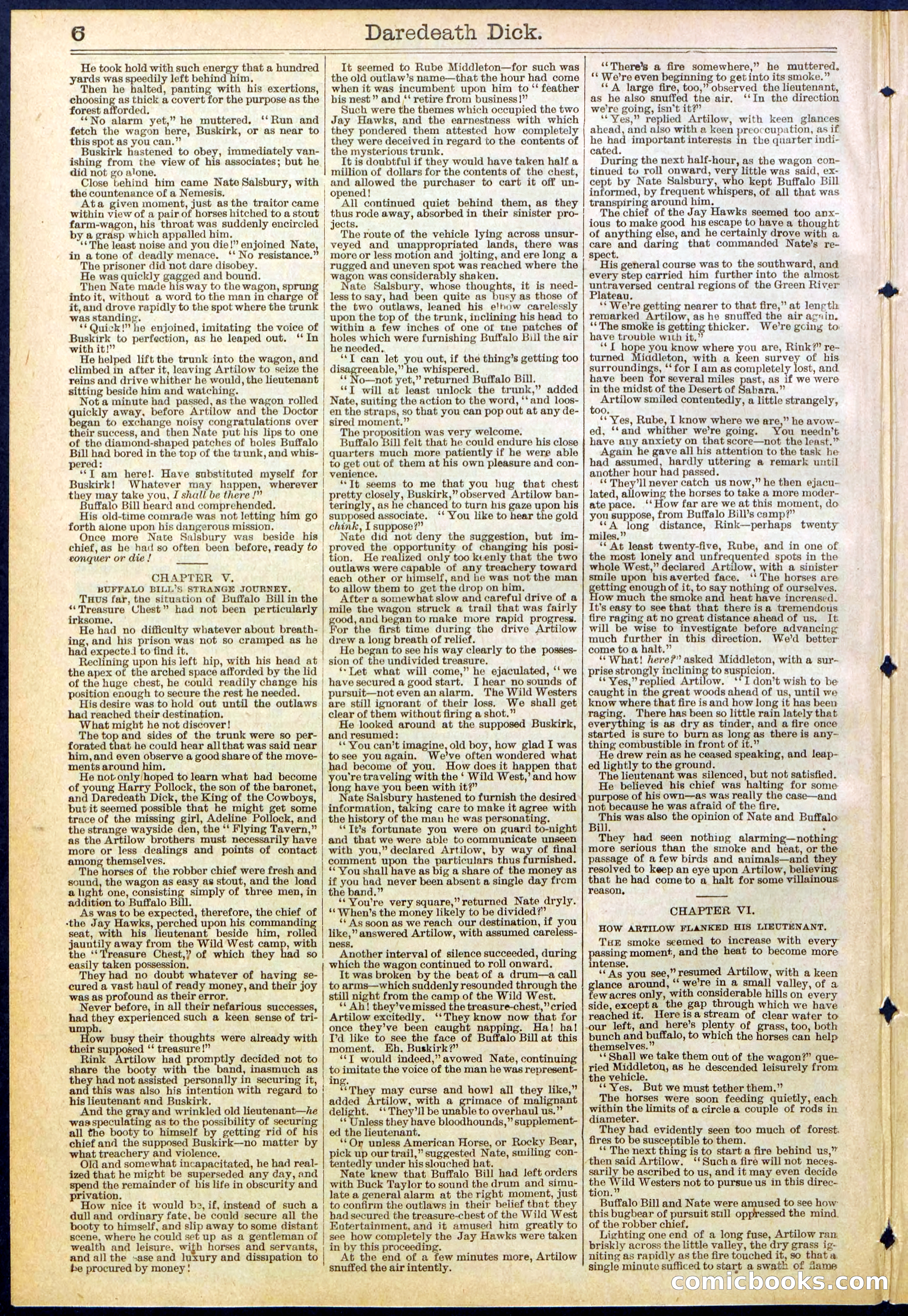 Beadle's Dime Library No. 629: Daredevil Dick, King of the Cowboys — page 6 of 32
