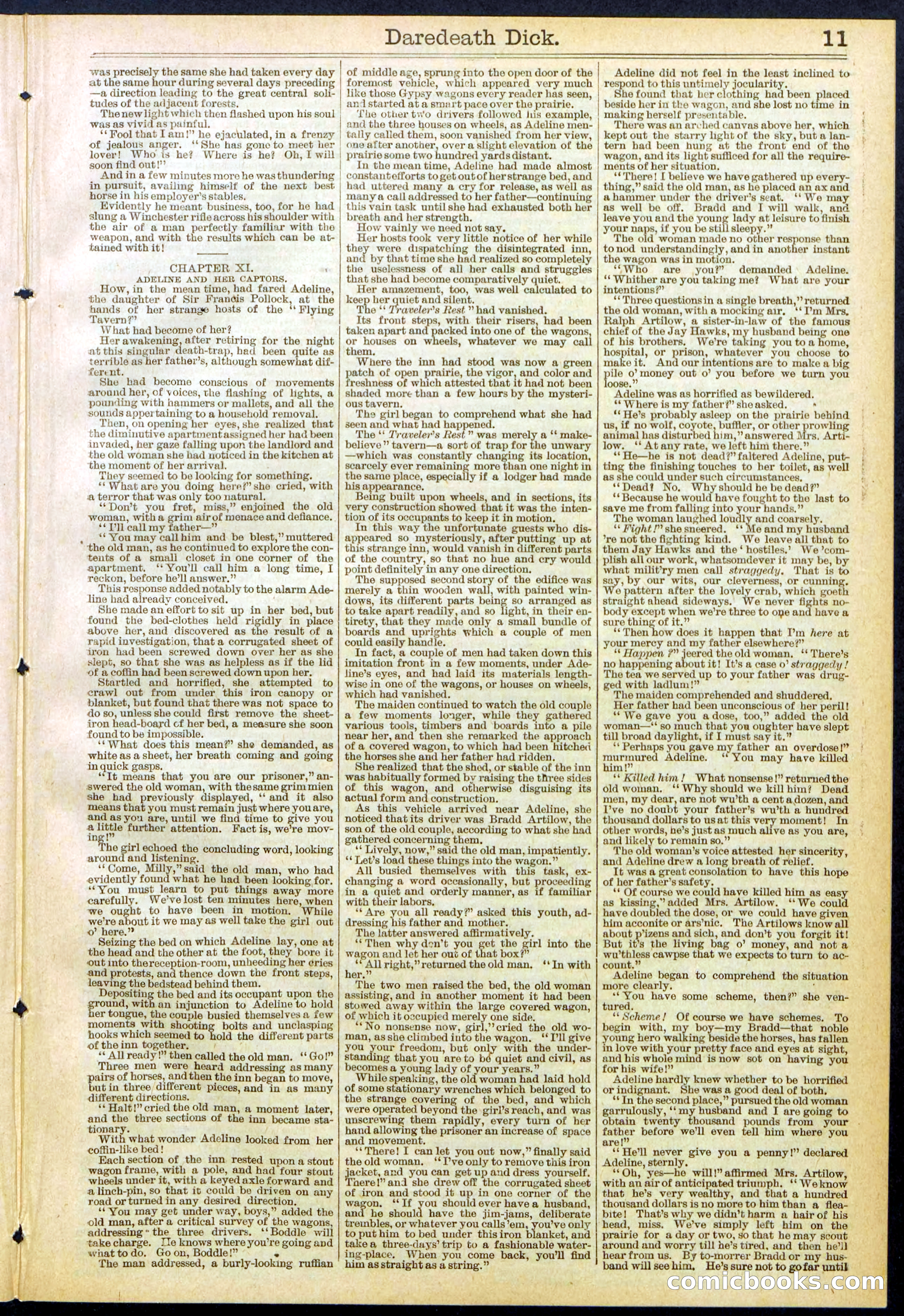 Beadle's Dime Library No. 629: Daredevil Dick, King of the Cowboys — page 11 of 32