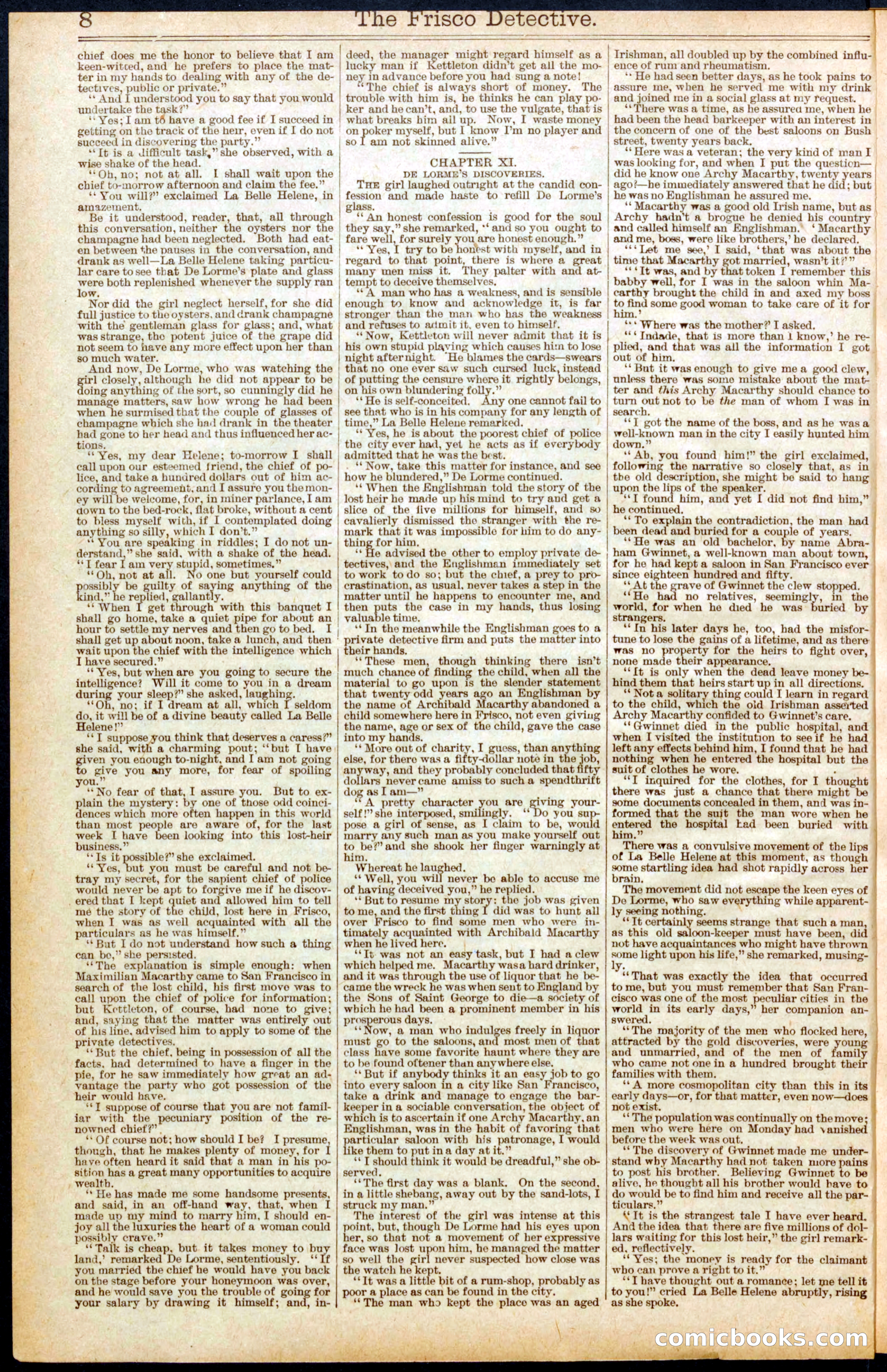 Beadle's Dime Library #665: The Girl Detective — page 8 of 32