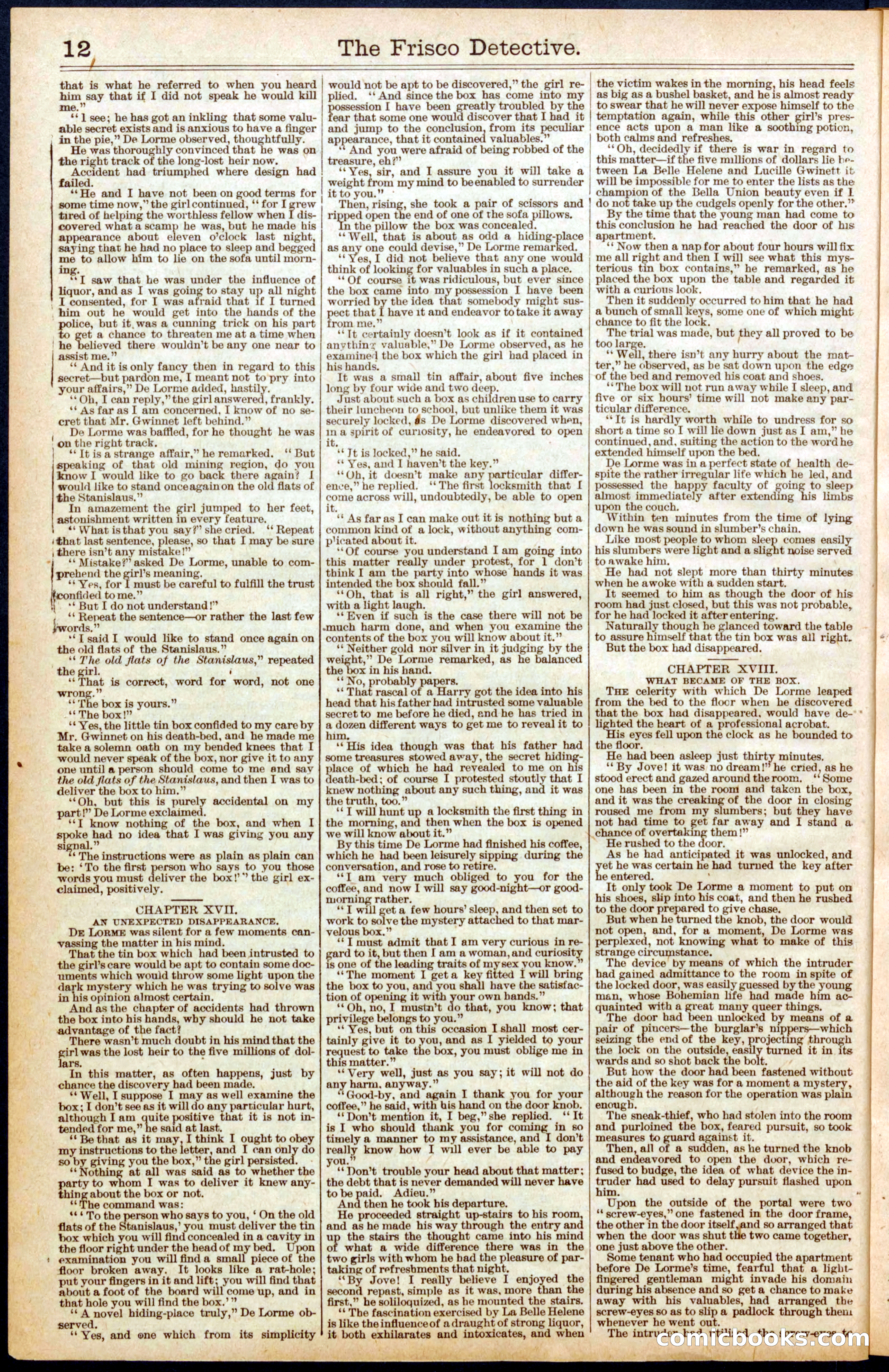 Beadle's Dime Library #665: The Girl Detective — page 12 of 32