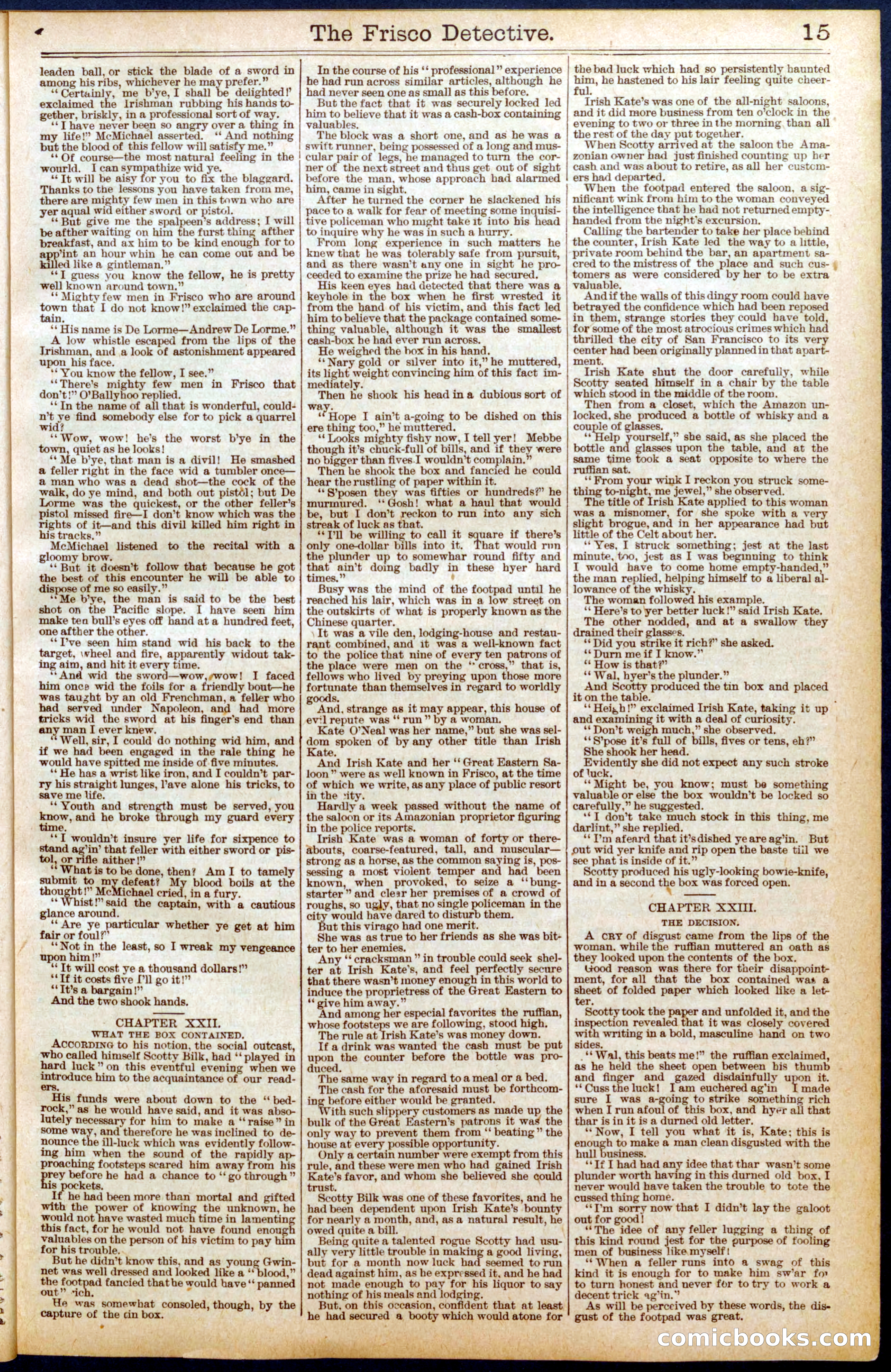 Beadle's Dime Library #665: The Girl Detective — page 15 of 32