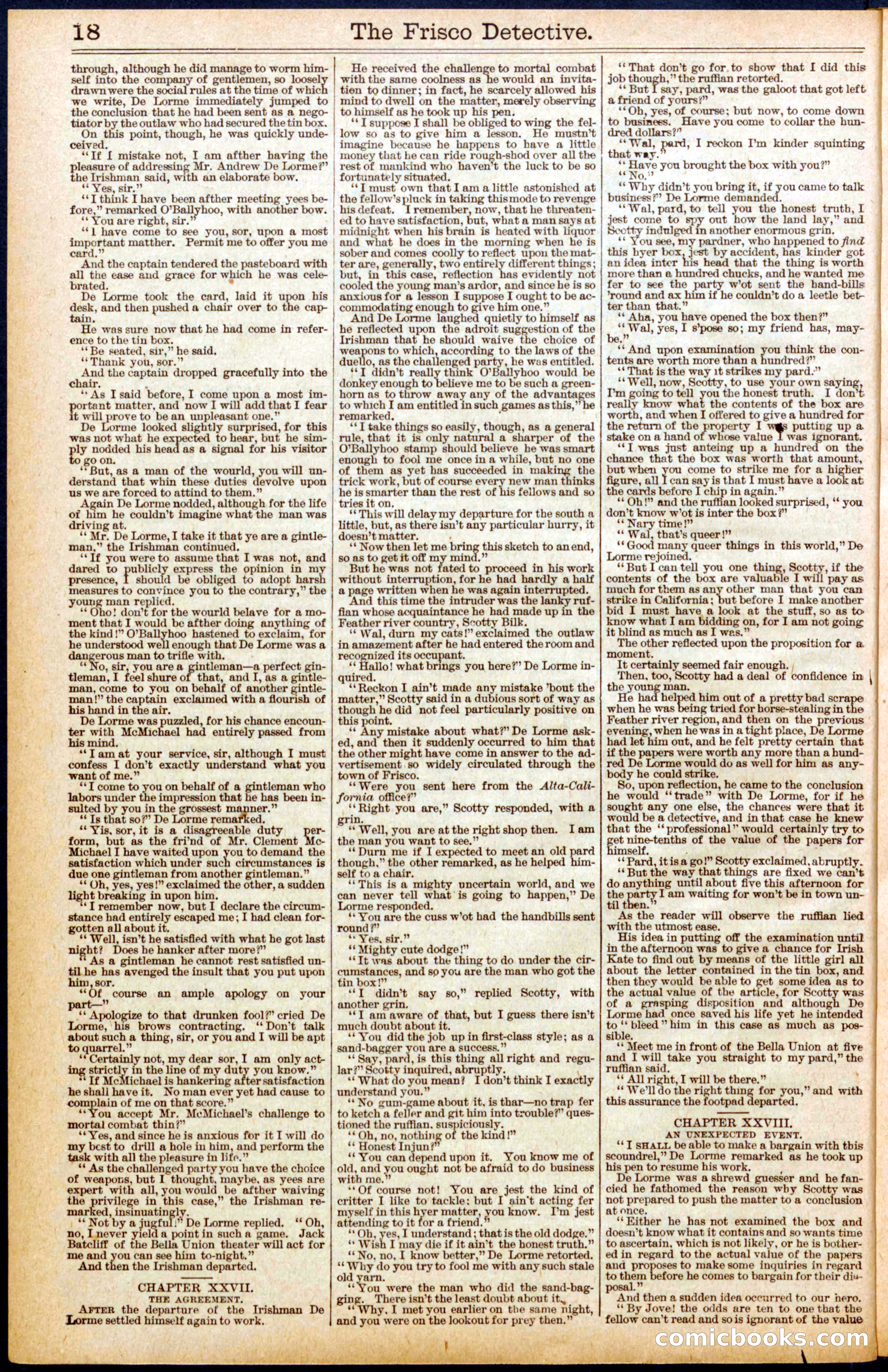 Beadle's Dime Library #665: The Girl Detective — page 18 of 32