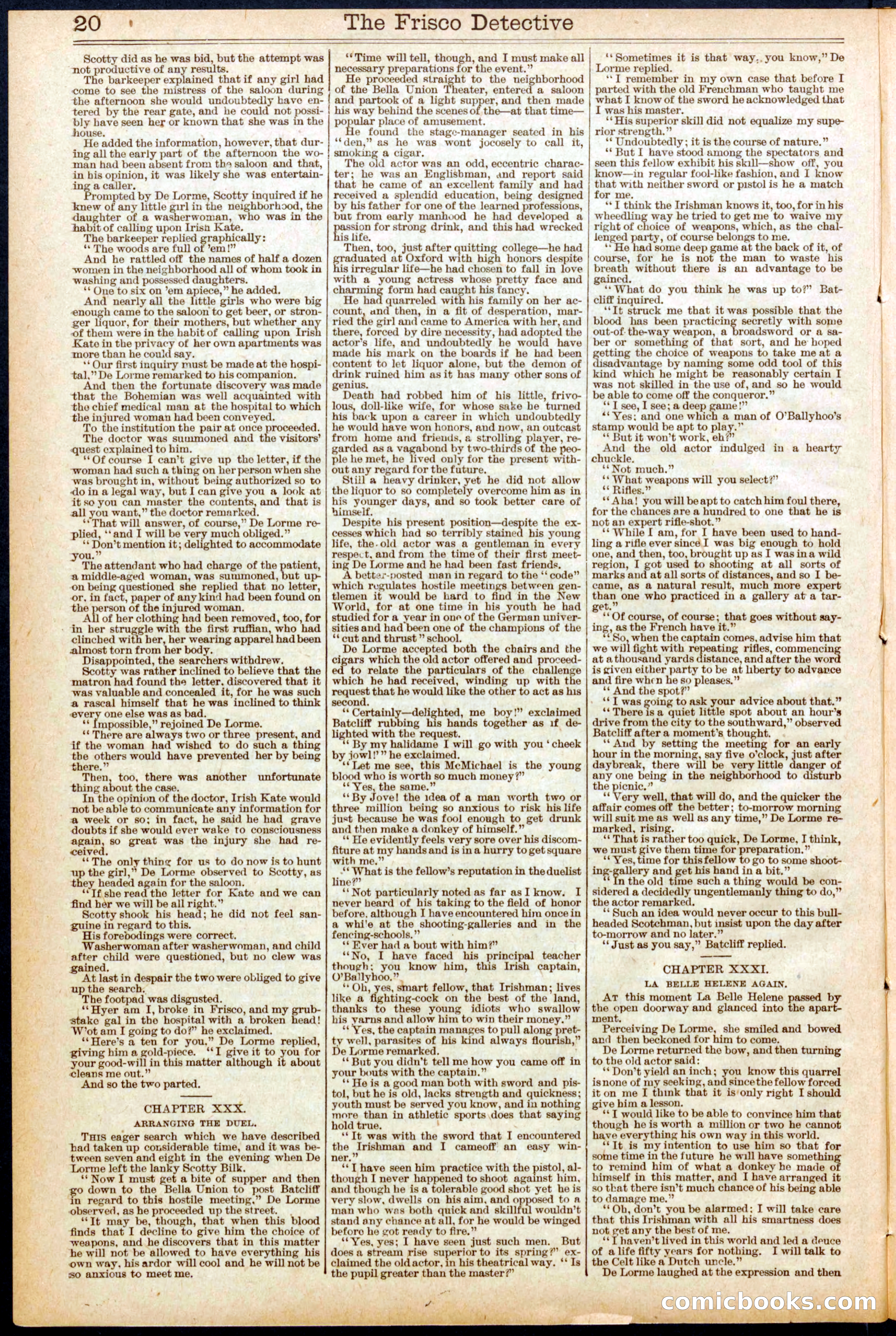 Beadle's Dime Library #665: The Girl Detective — page 20 of 32