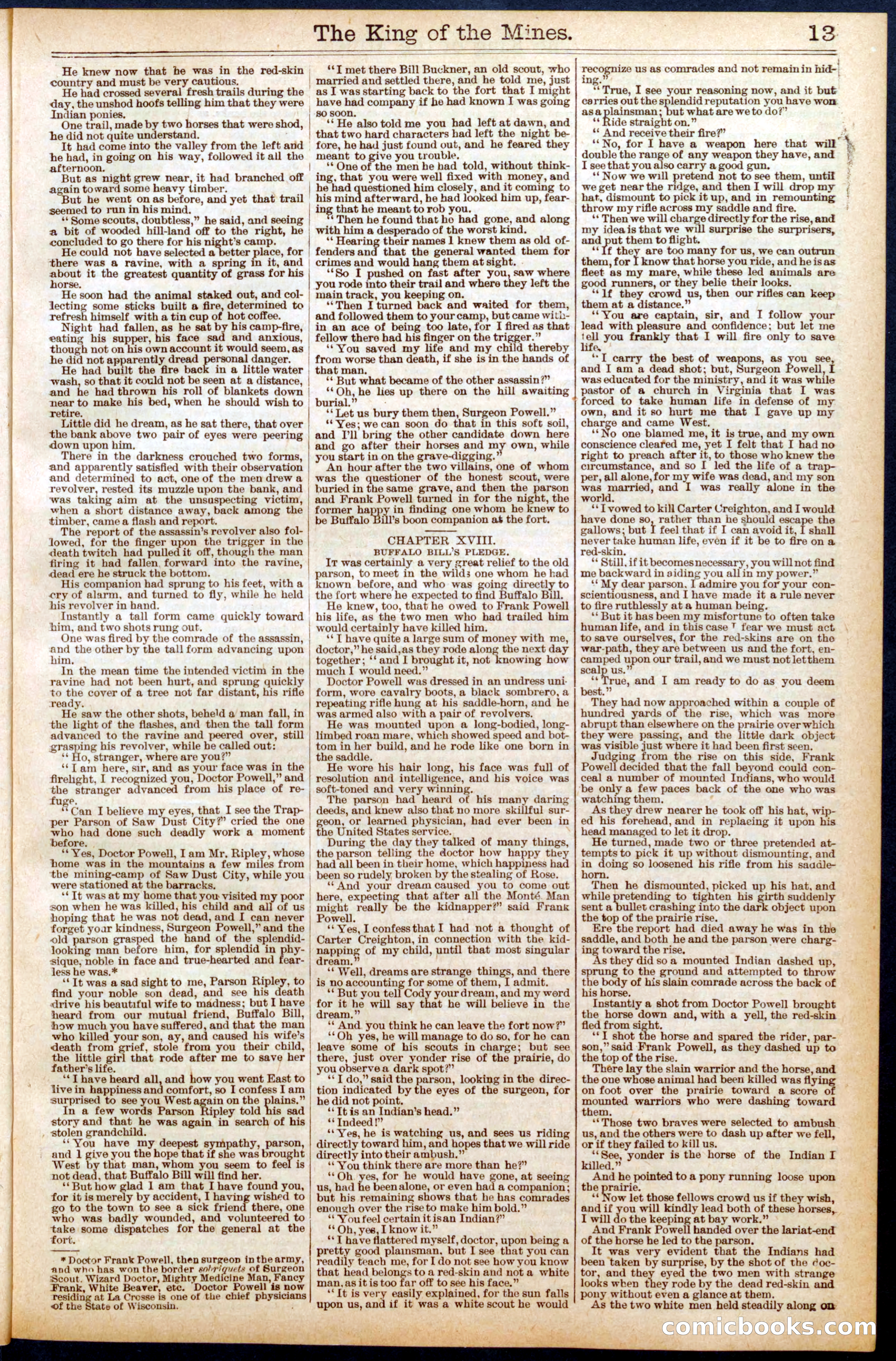 Buffalo Bill's Swoop by Colonel Prentiss Ingraham — page 13 of 32
