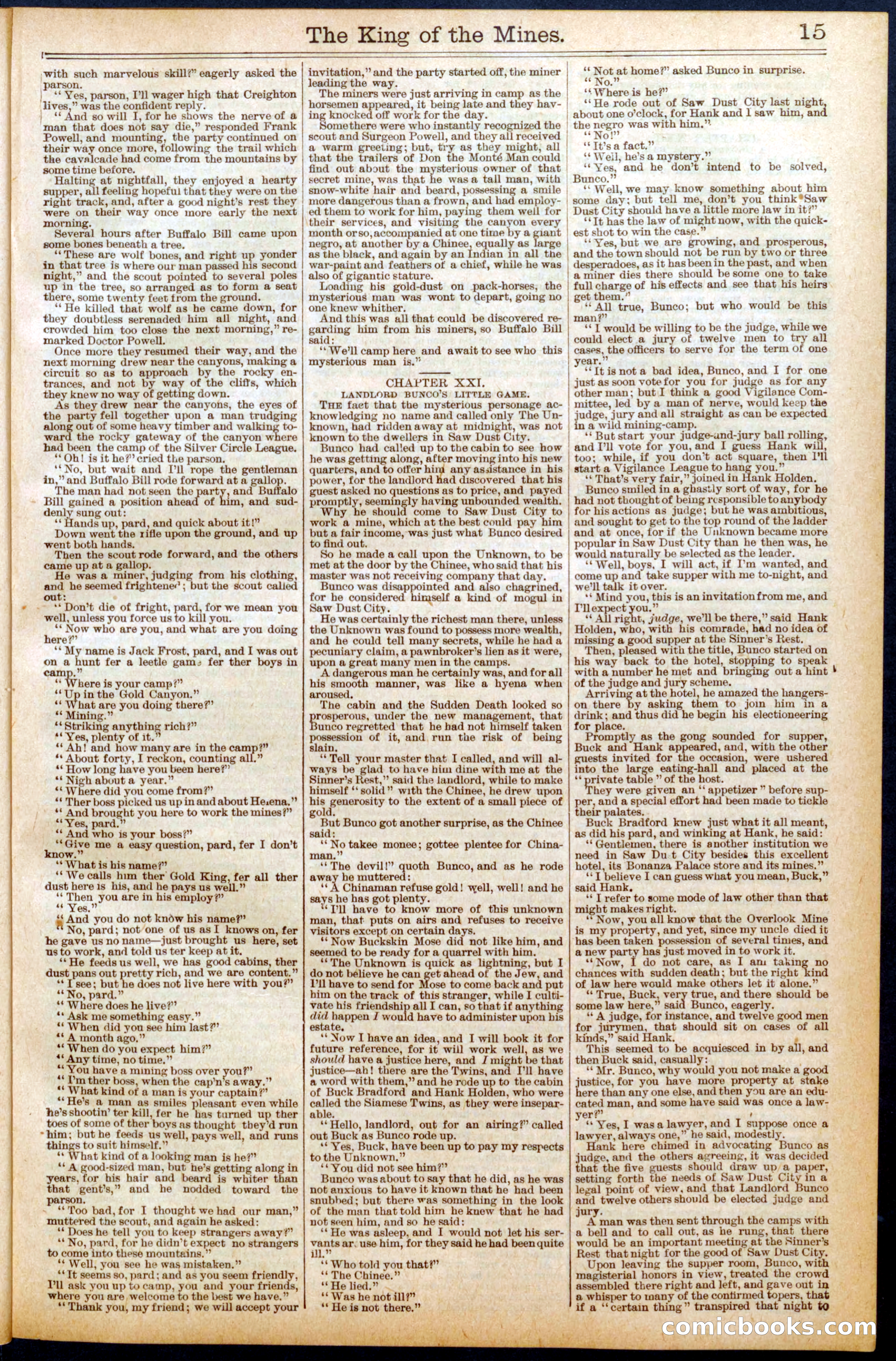Buffalo Bill's Swoop by Colonel Prentiss Ingraham — page 15 of 32