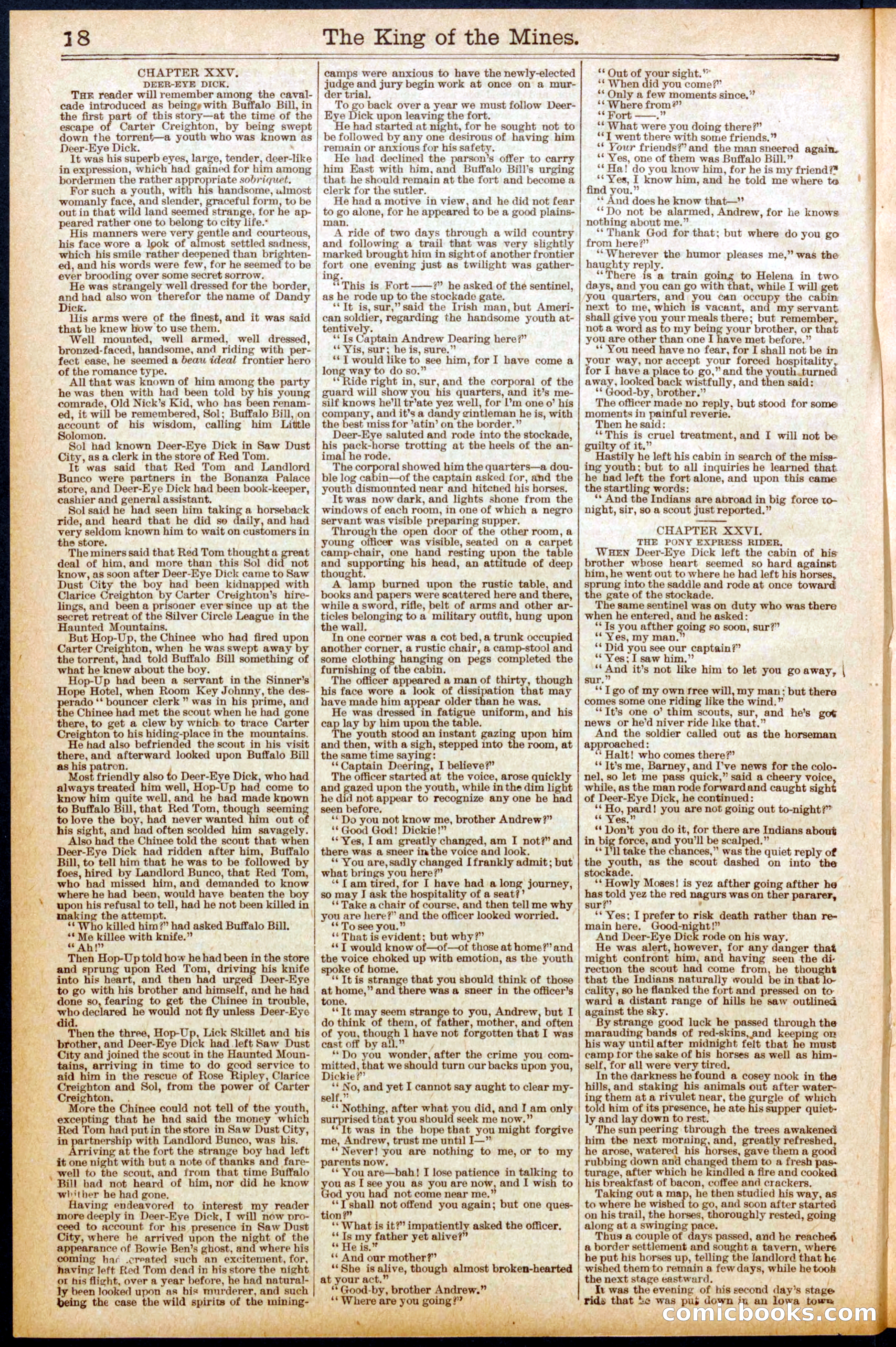 Buffalo Bill's Swoop by Colonel Prentiss Ingraham — page 18 of 32