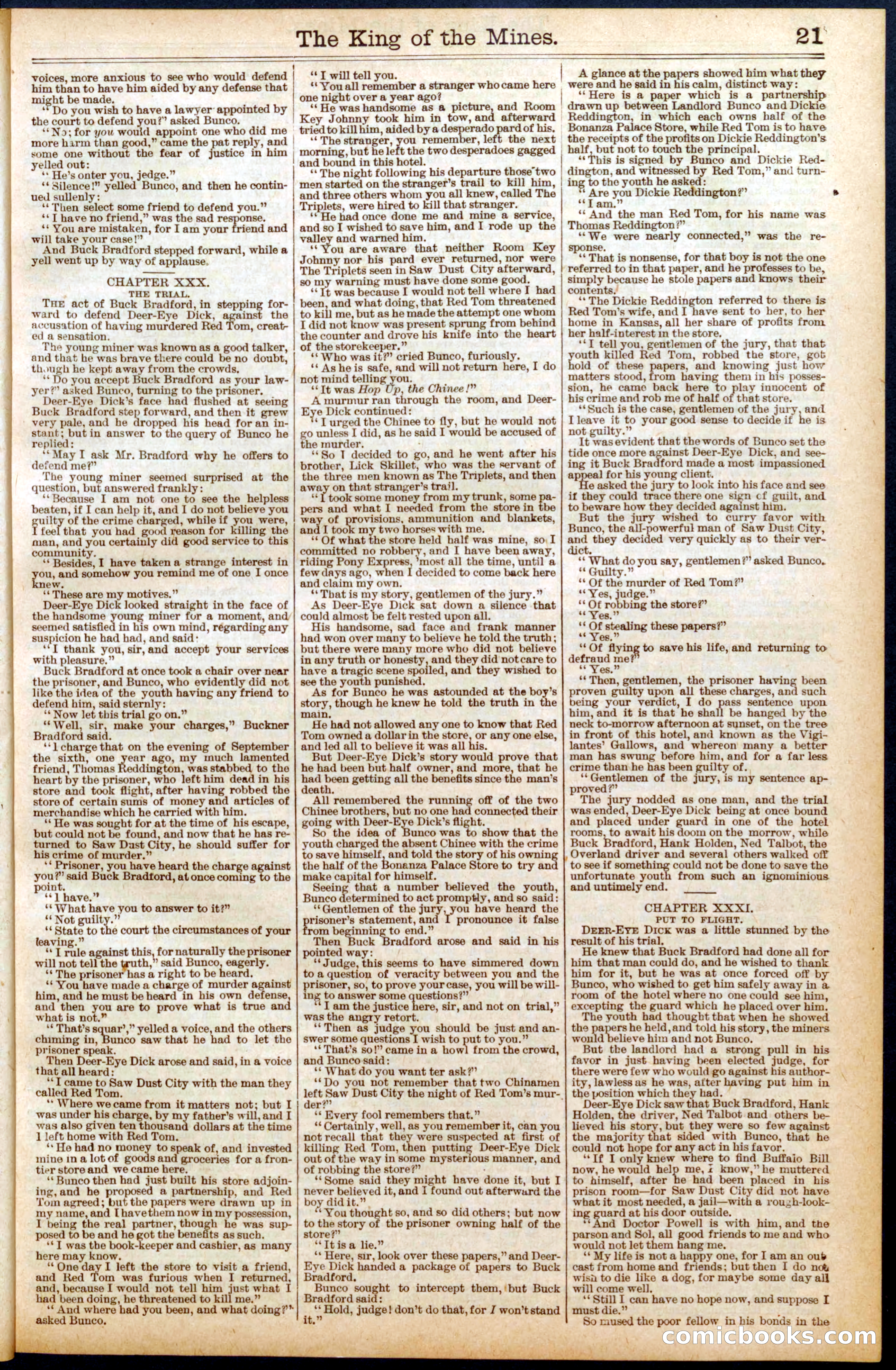 Buffalo Bill's Swoop by Colonel Prentiss Ingraham — page 21 of 32