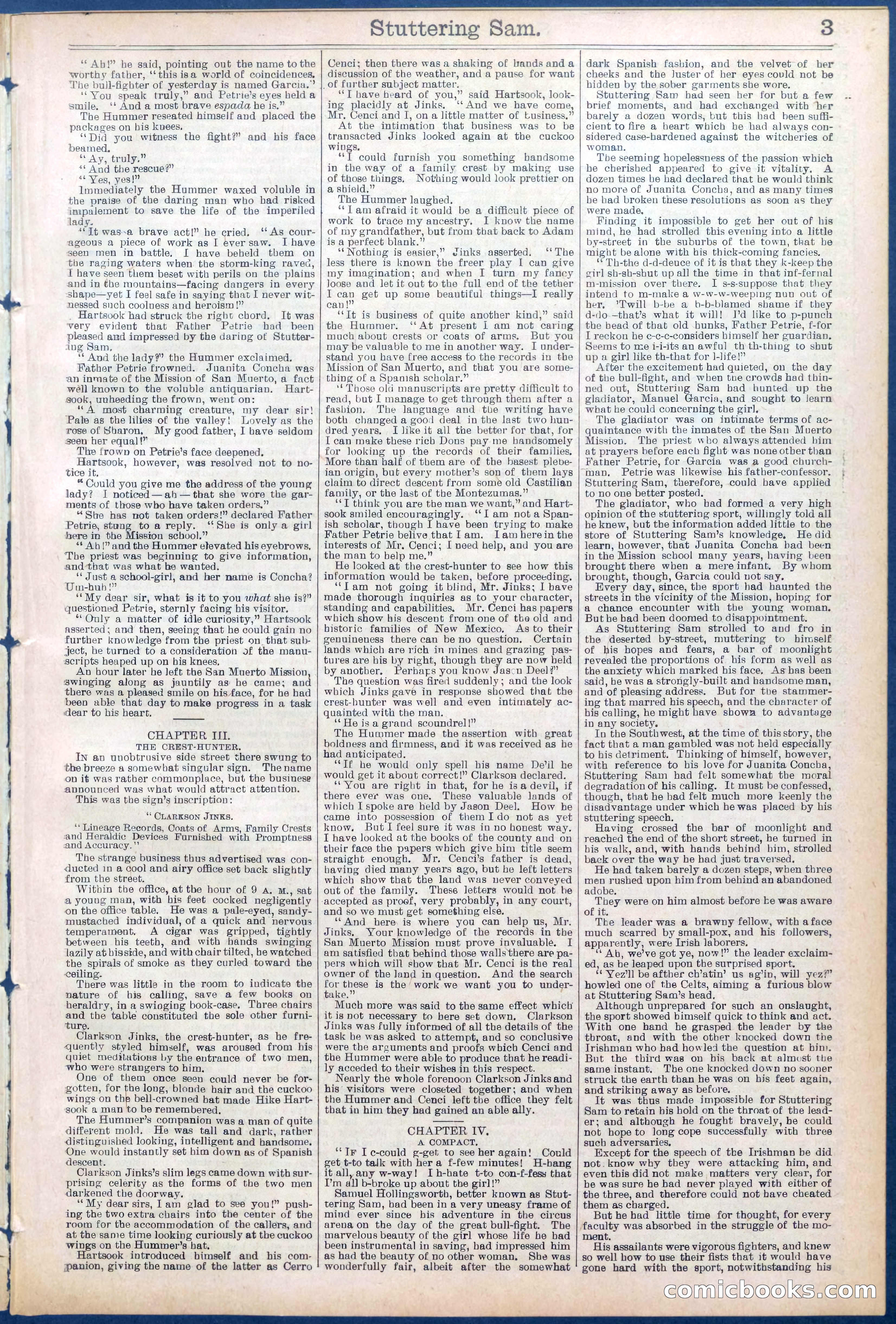 Beadle's New York Dime Library No. 673 — page 3 of 32