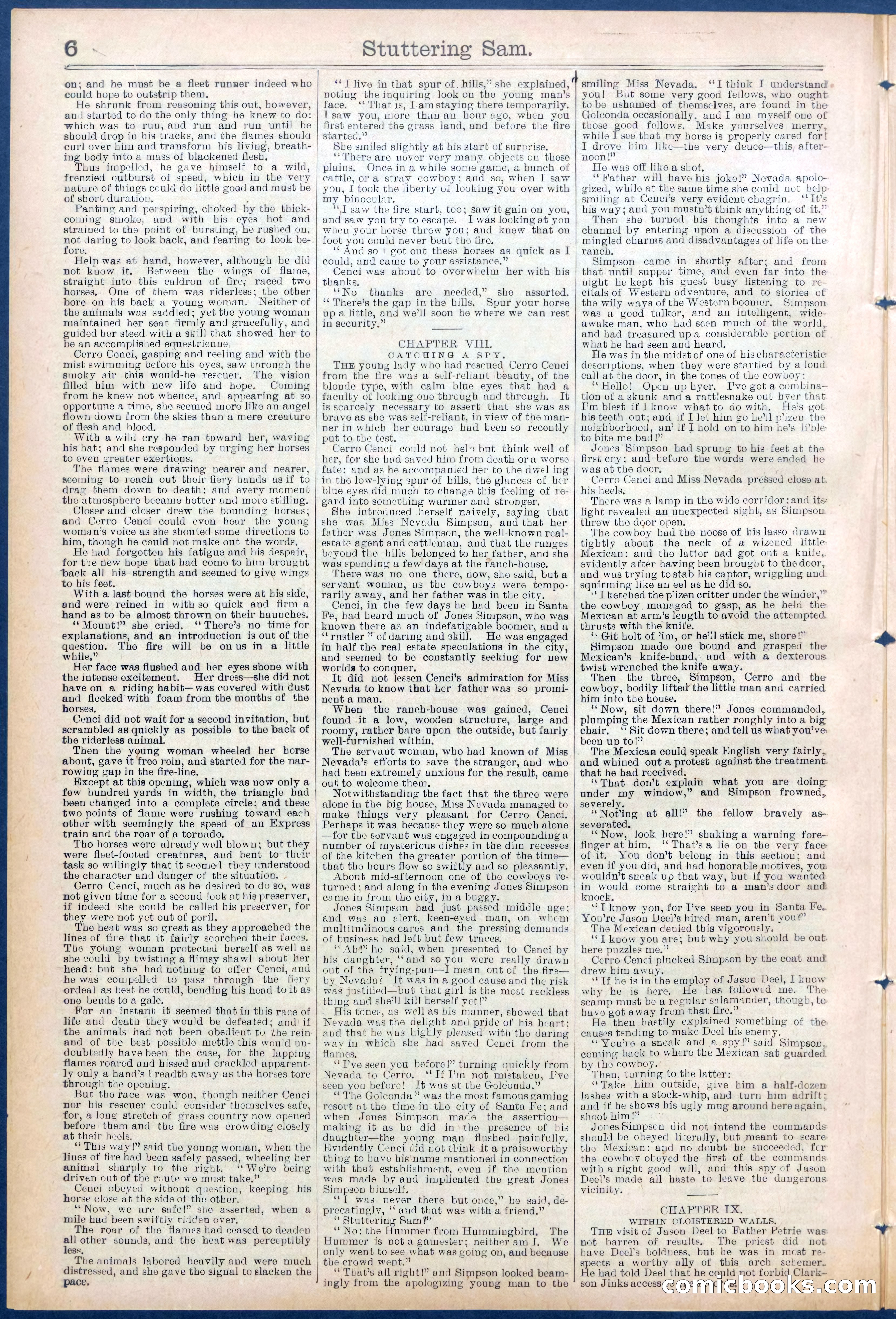 Beadle's New York Dime Library No. 673 — page 6 of 32