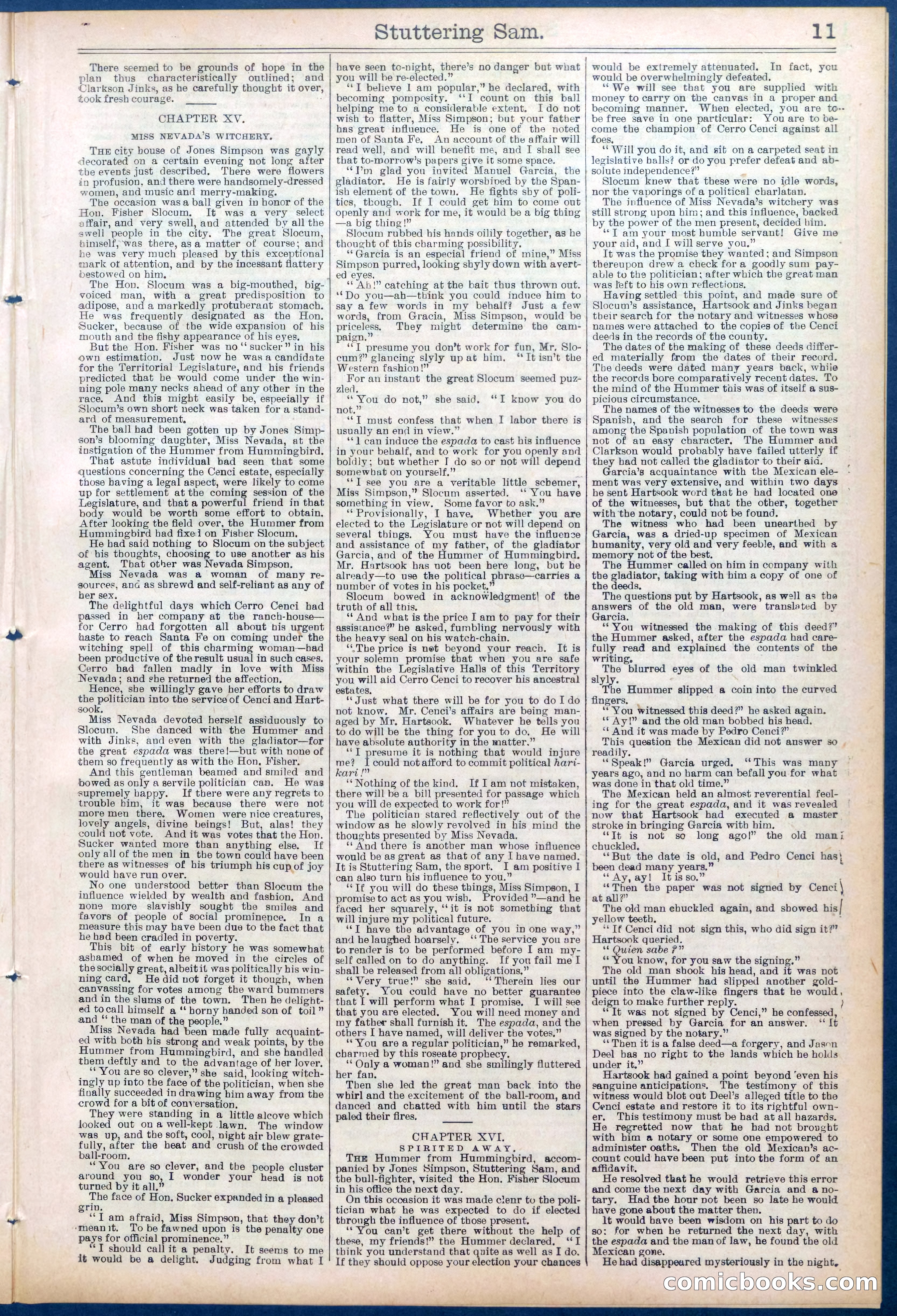 Beadle's New York Dime Library No. 673 — page 11 of 32
