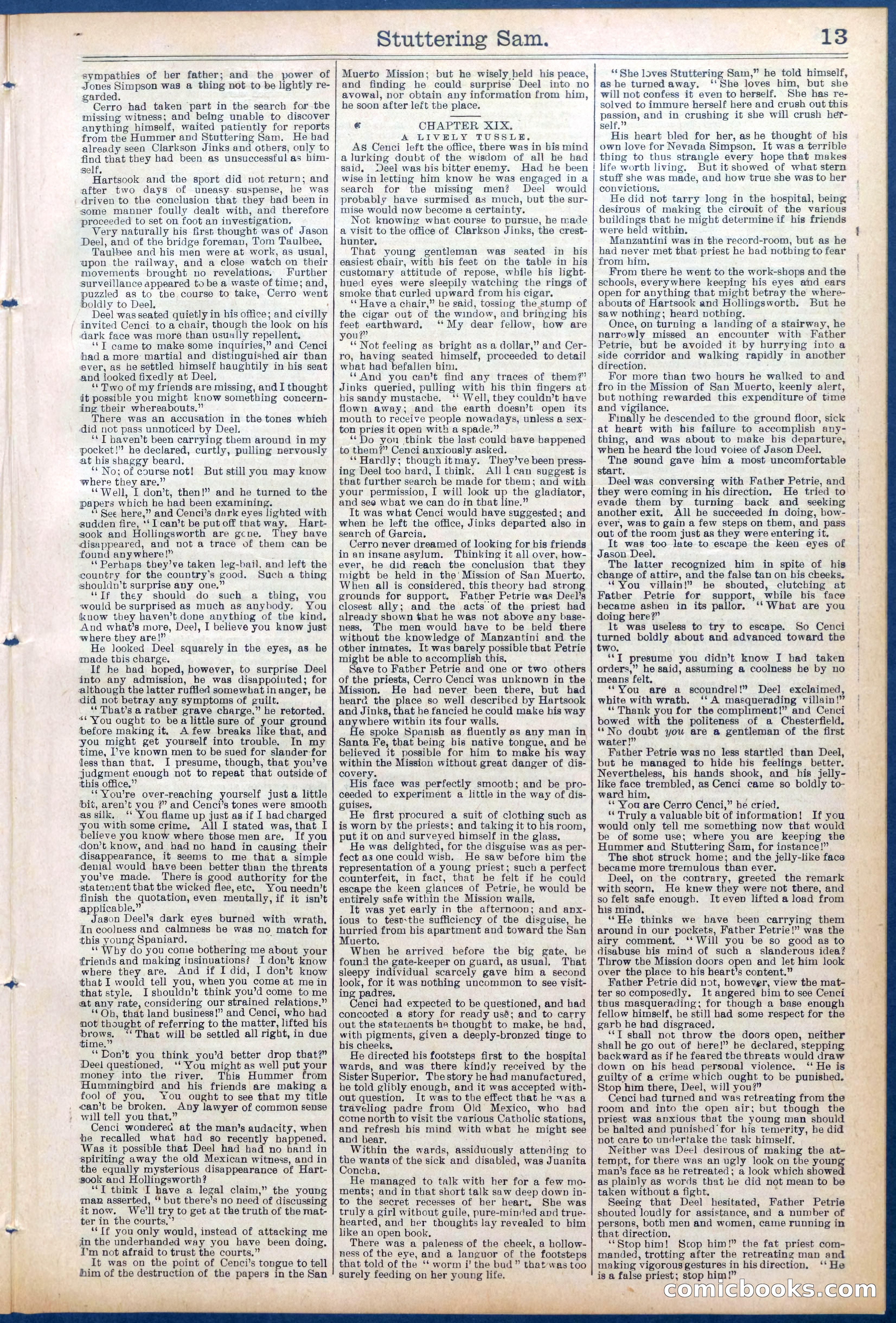 Beadle's New York Dime Library No. 673 — page 13 of 32