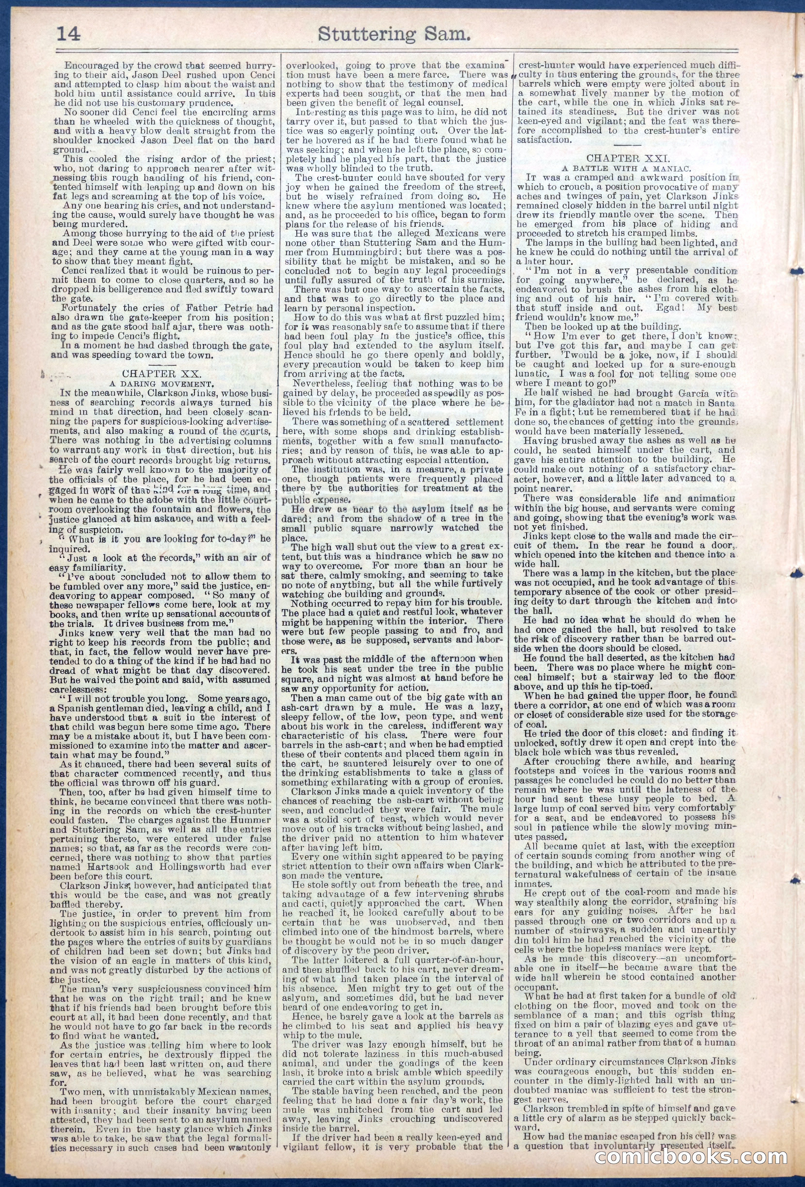 Beadle's New York Dime Library No. 673 — page 14 of 32