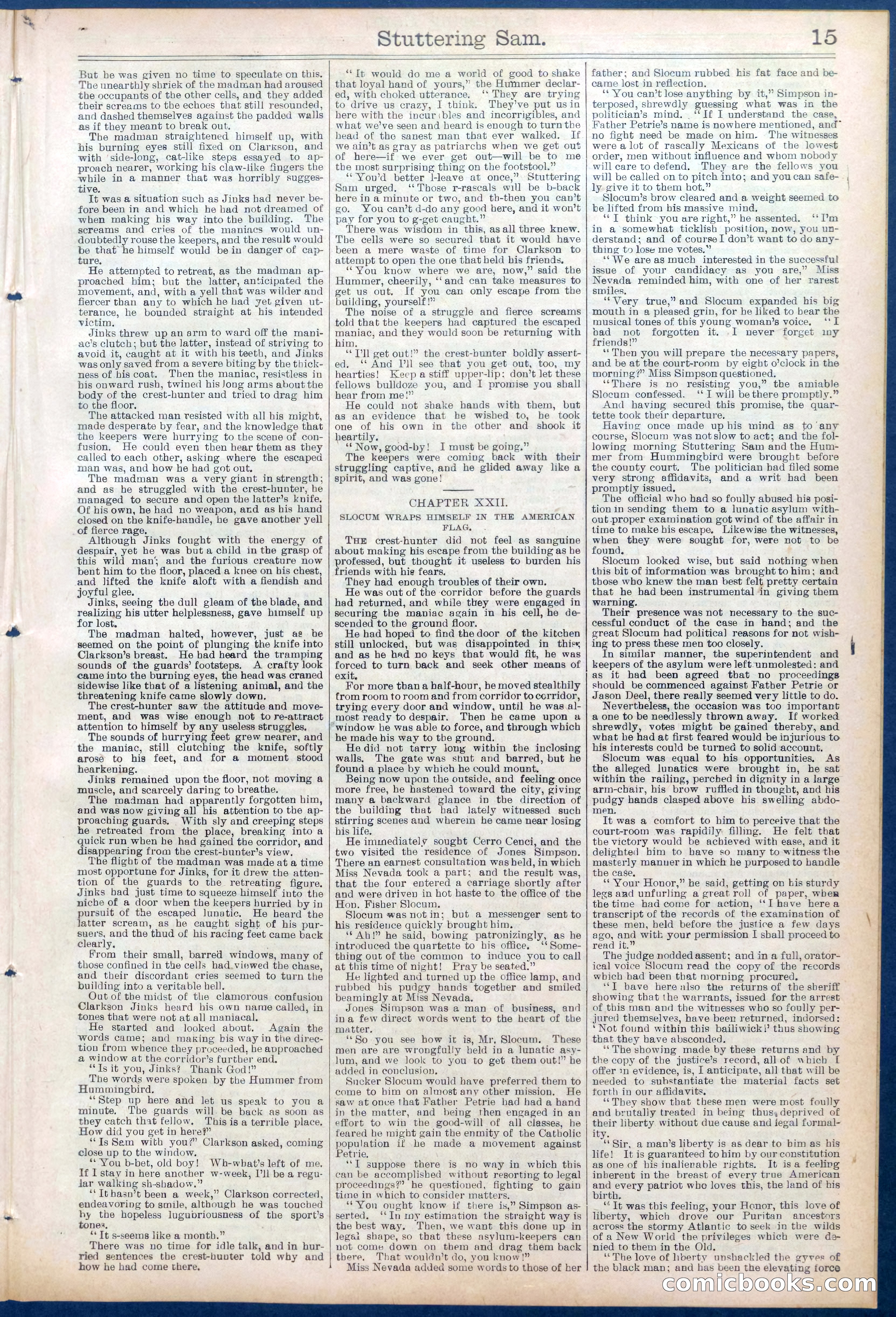 Beadle's New York Dime Library No. 673 — page 15 of 32