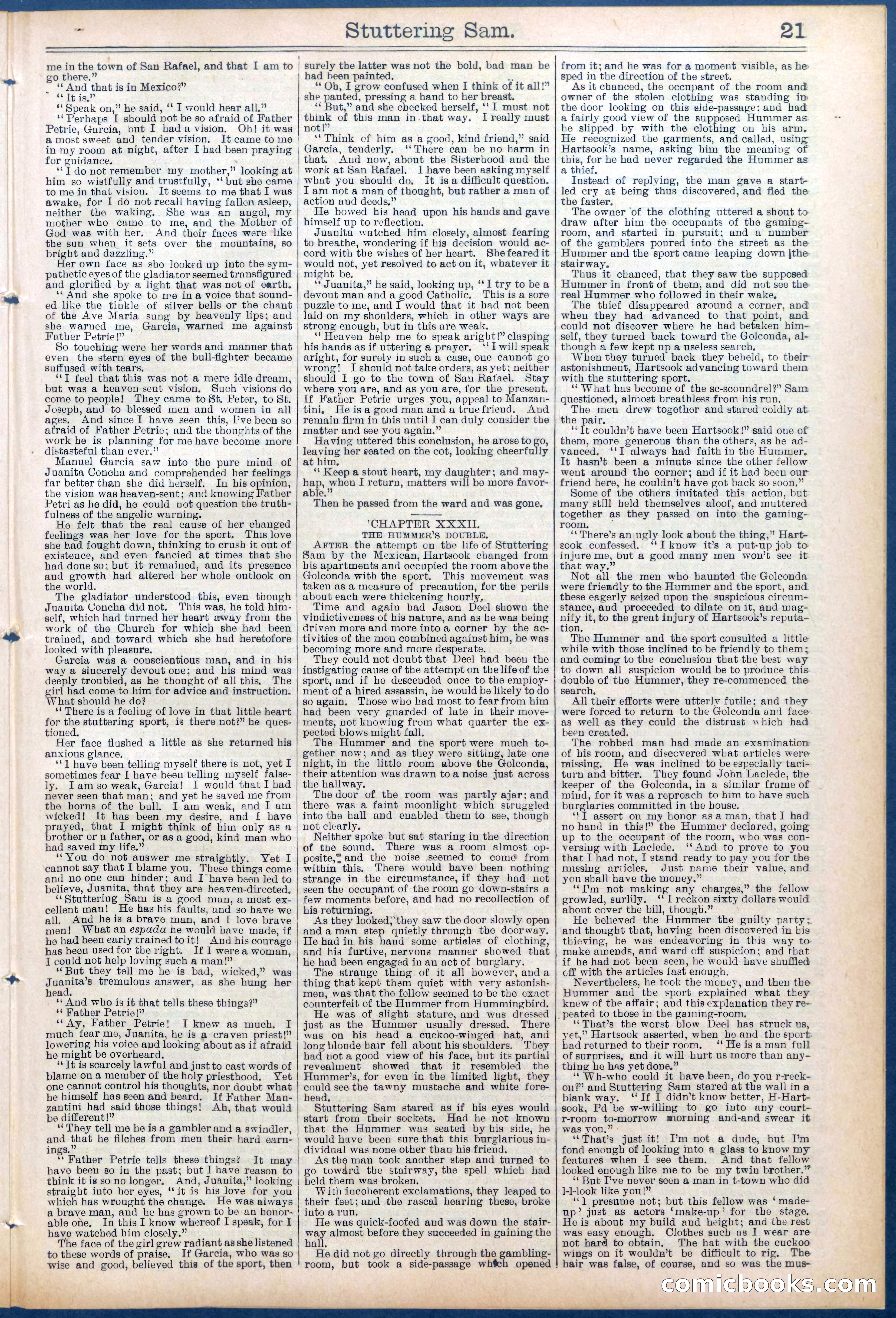 Beadle's New York Dime Library No. 673 — page 21 of 32