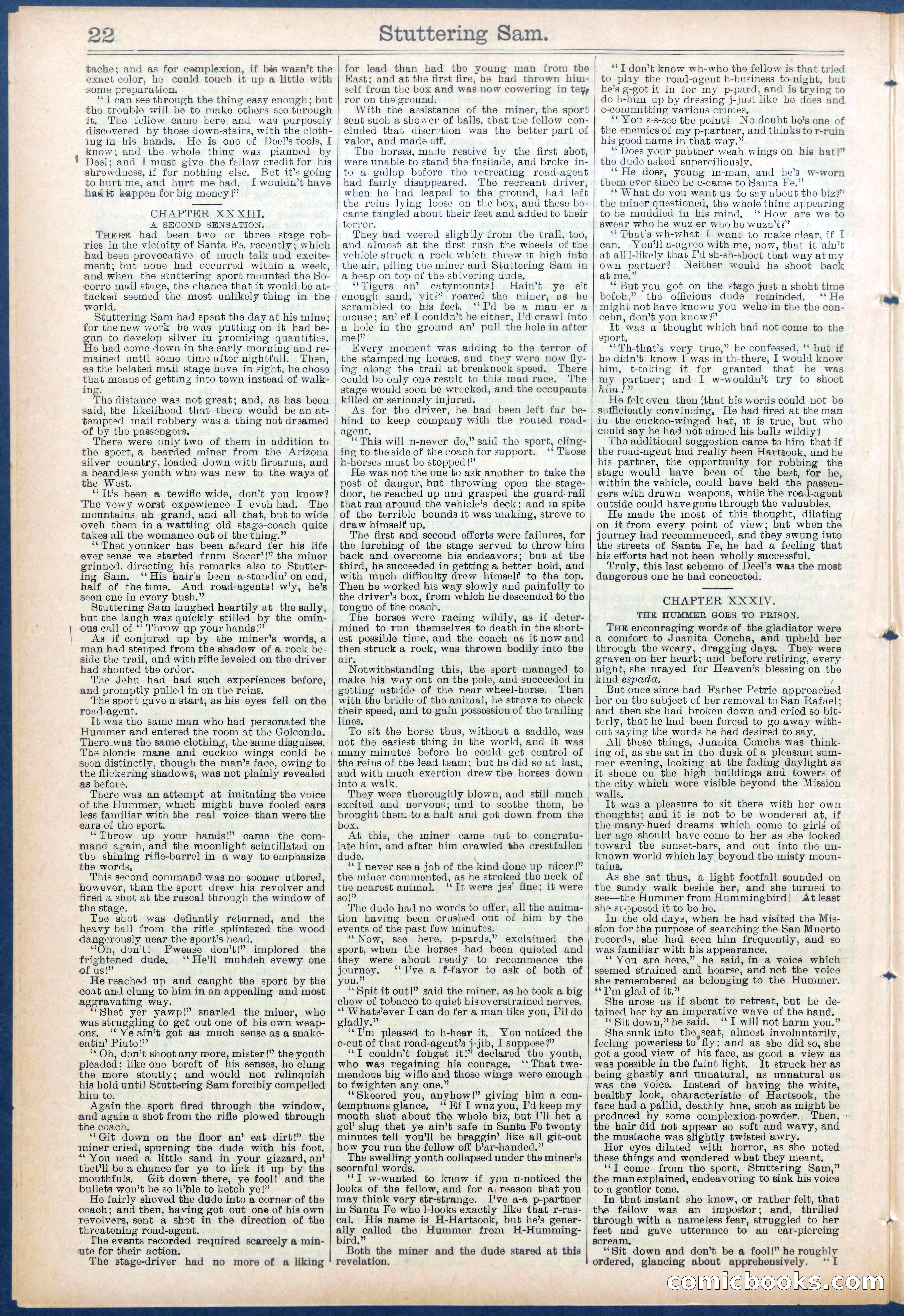 Beadle's New York Dime Library No. 673 — page 22 of 32