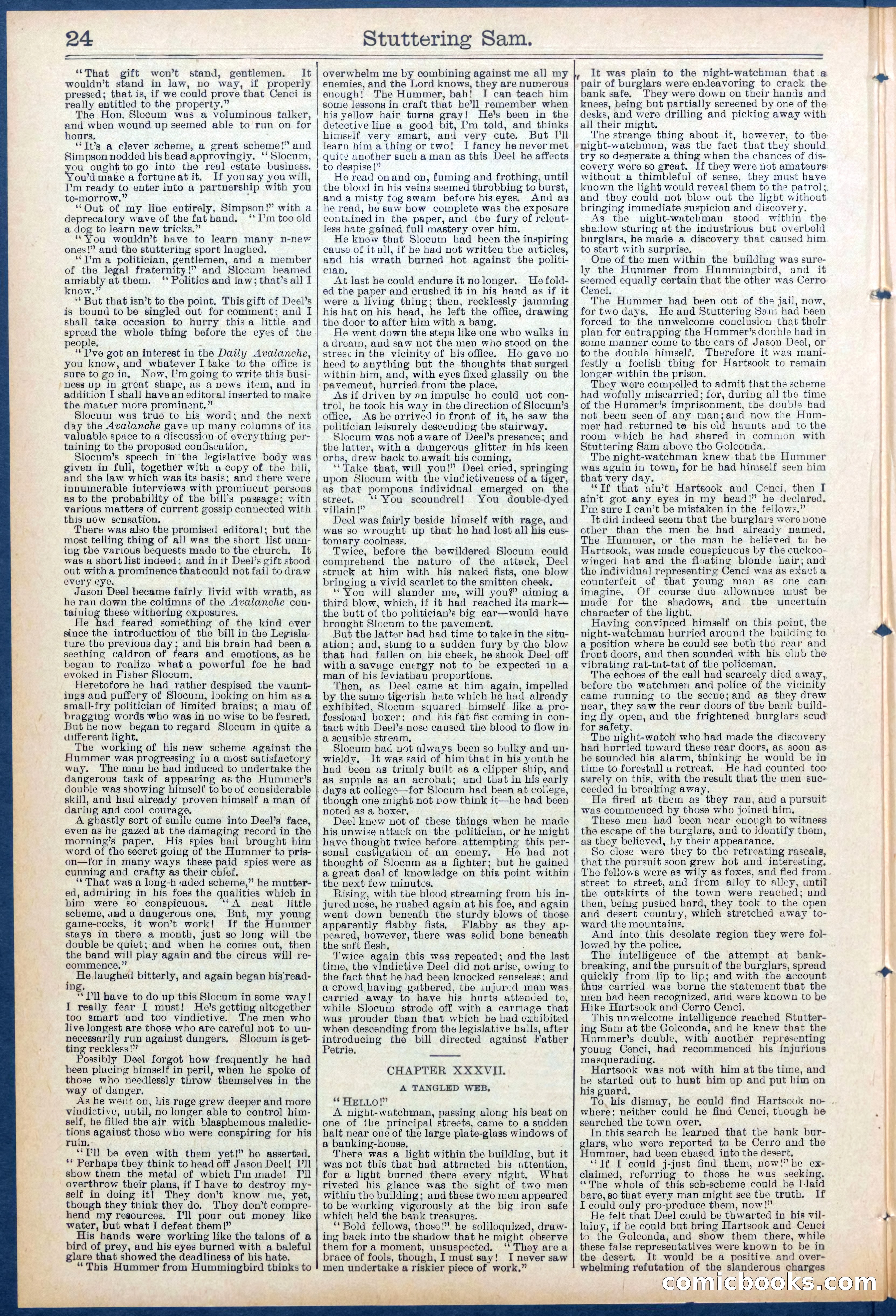 Beadle's New York Dime Library No. 673 — page 24 of 32