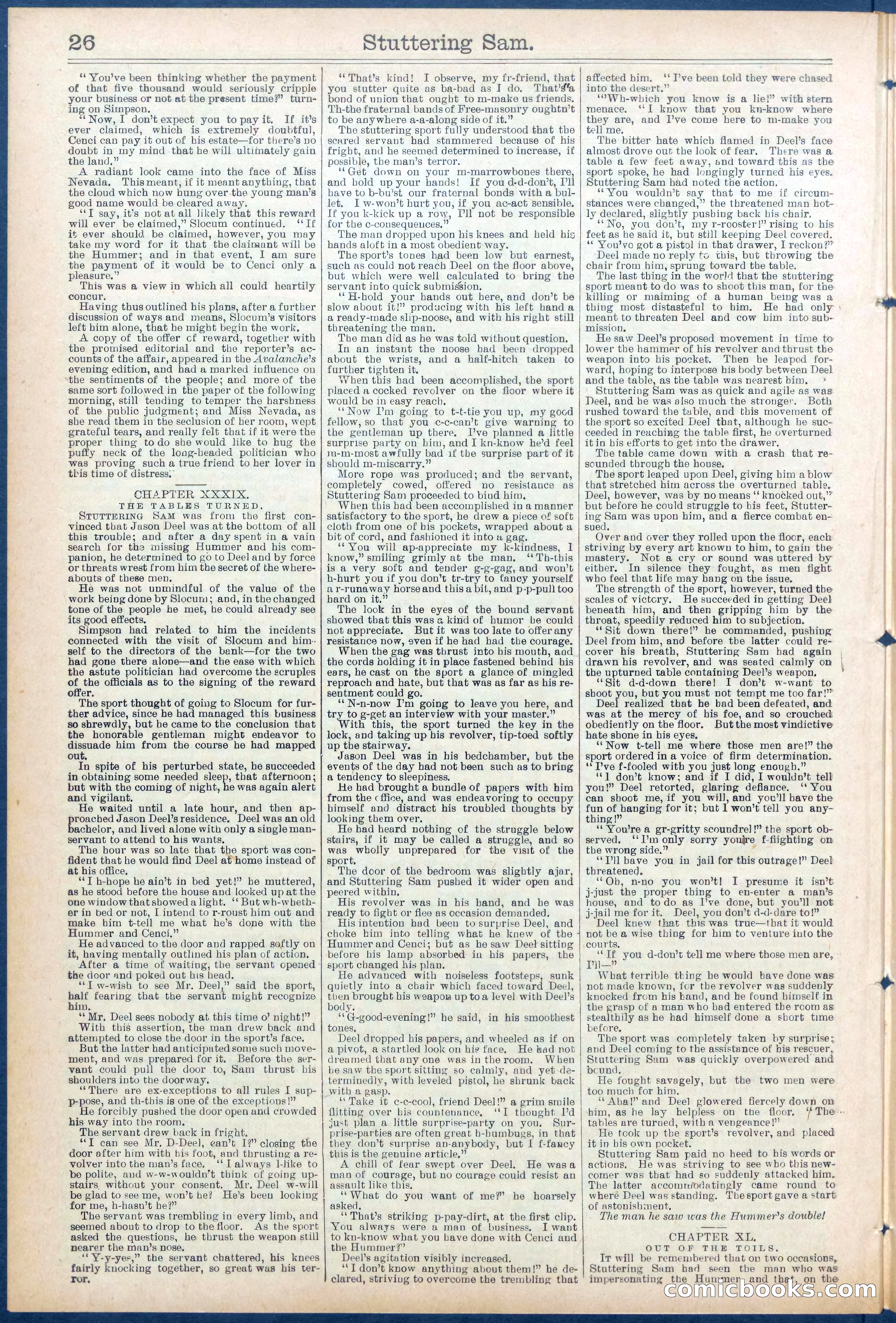 Beadle's New York Dime Library No. 673 — page 26 of 32