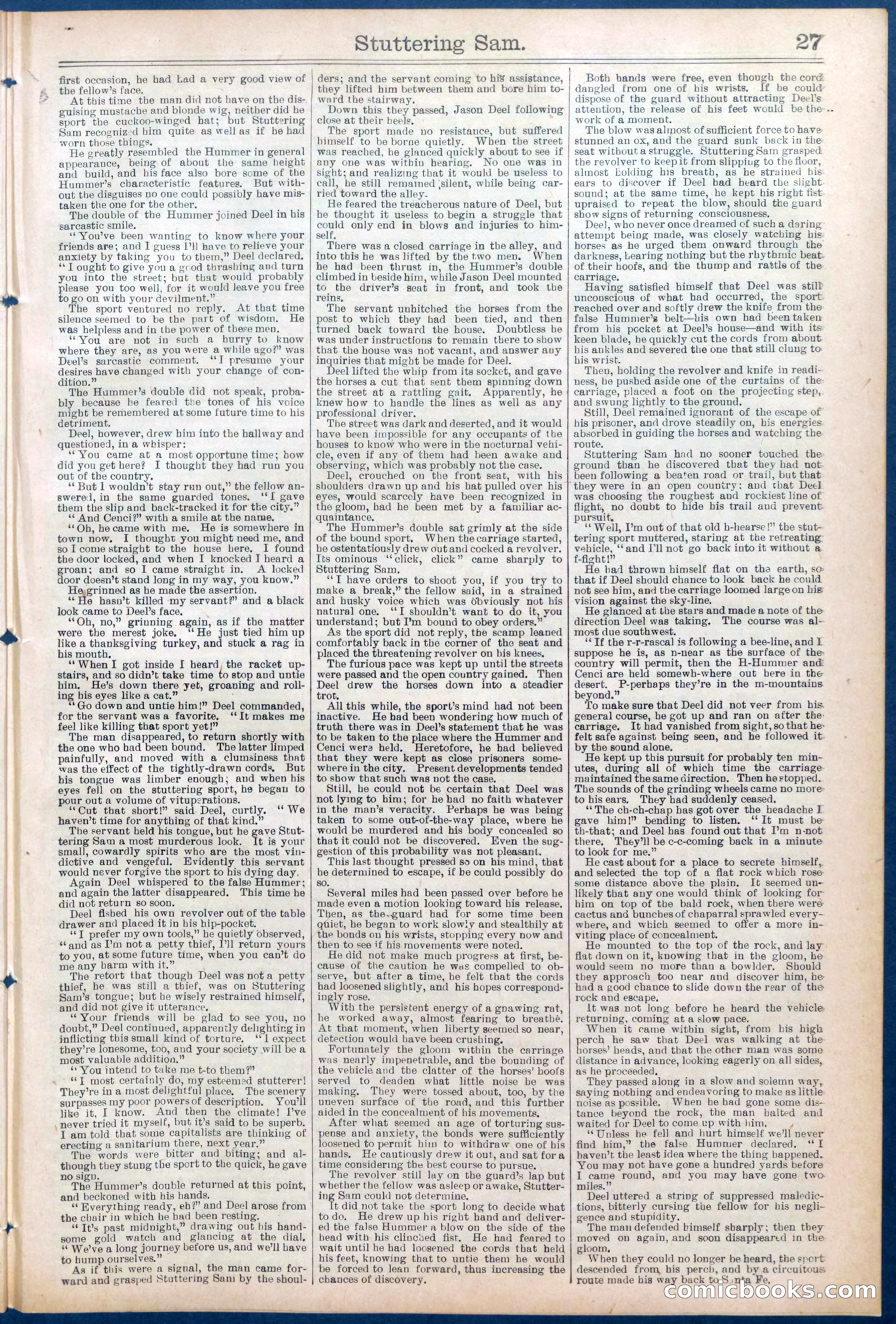 Beadle's New York Dime Library No. 673 — page 27 of 32