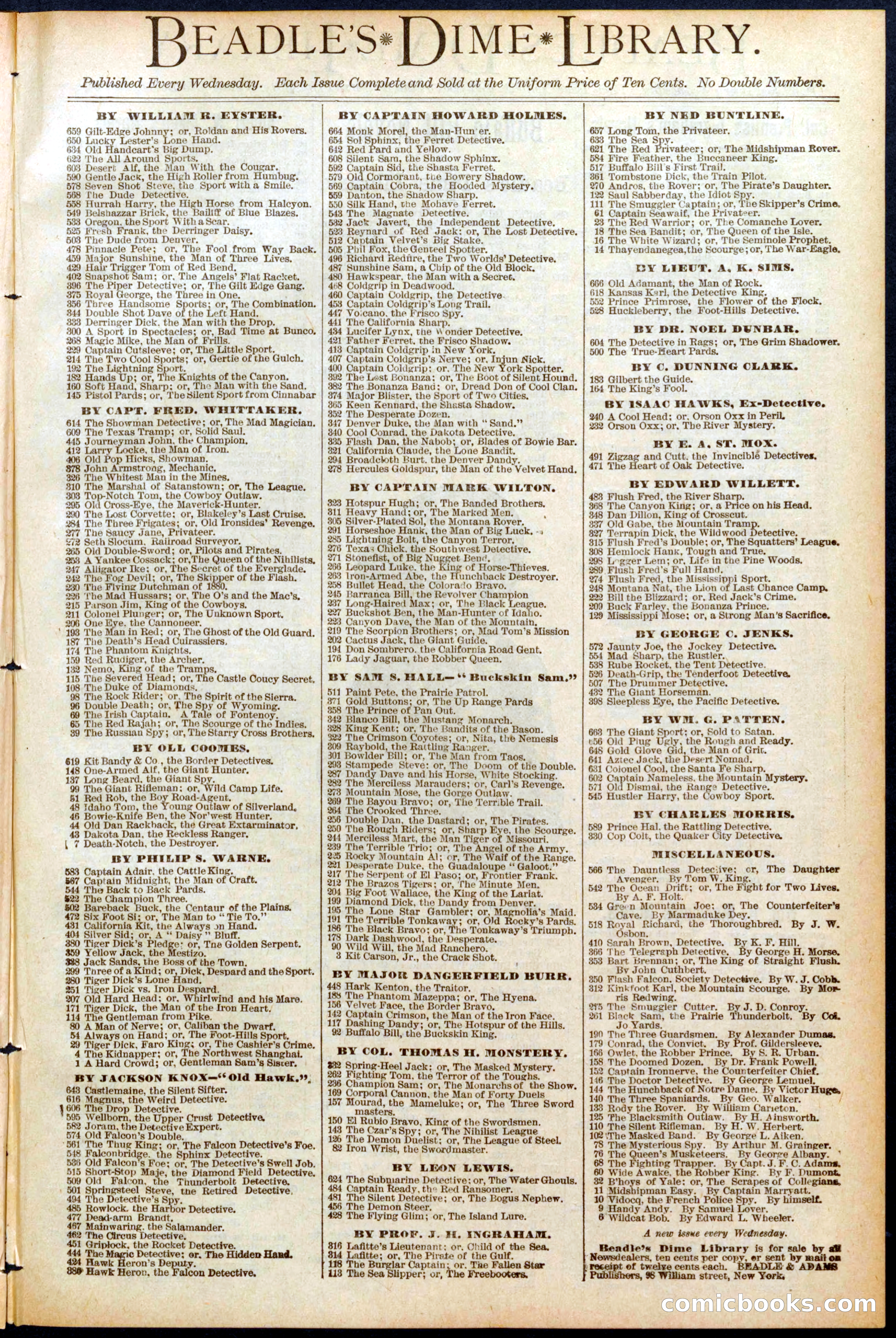 Beadle's Dime Library No. 683 — page 31 of 32