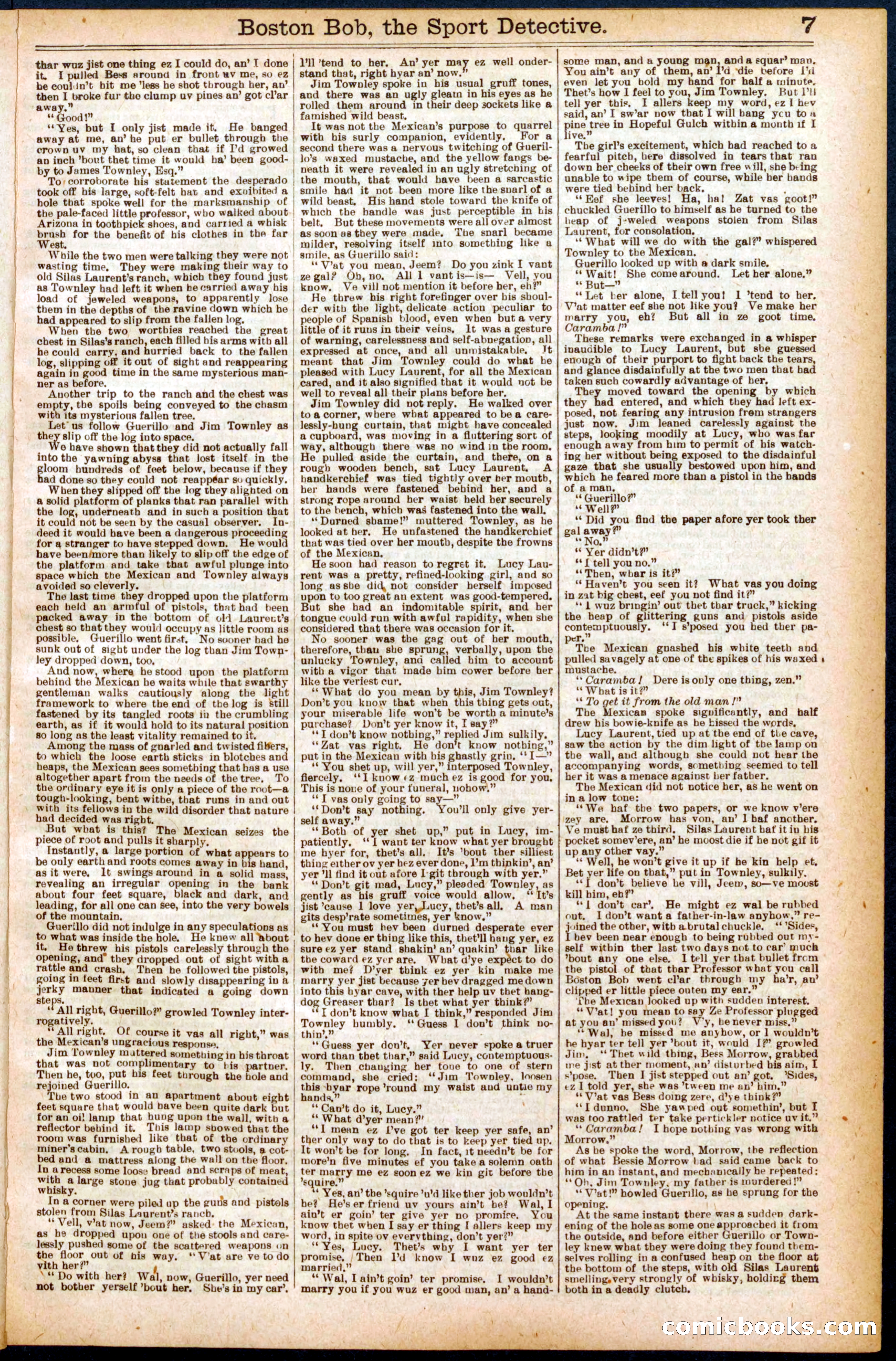 Beadle's Dime Library No. 719 — page 7 of 32