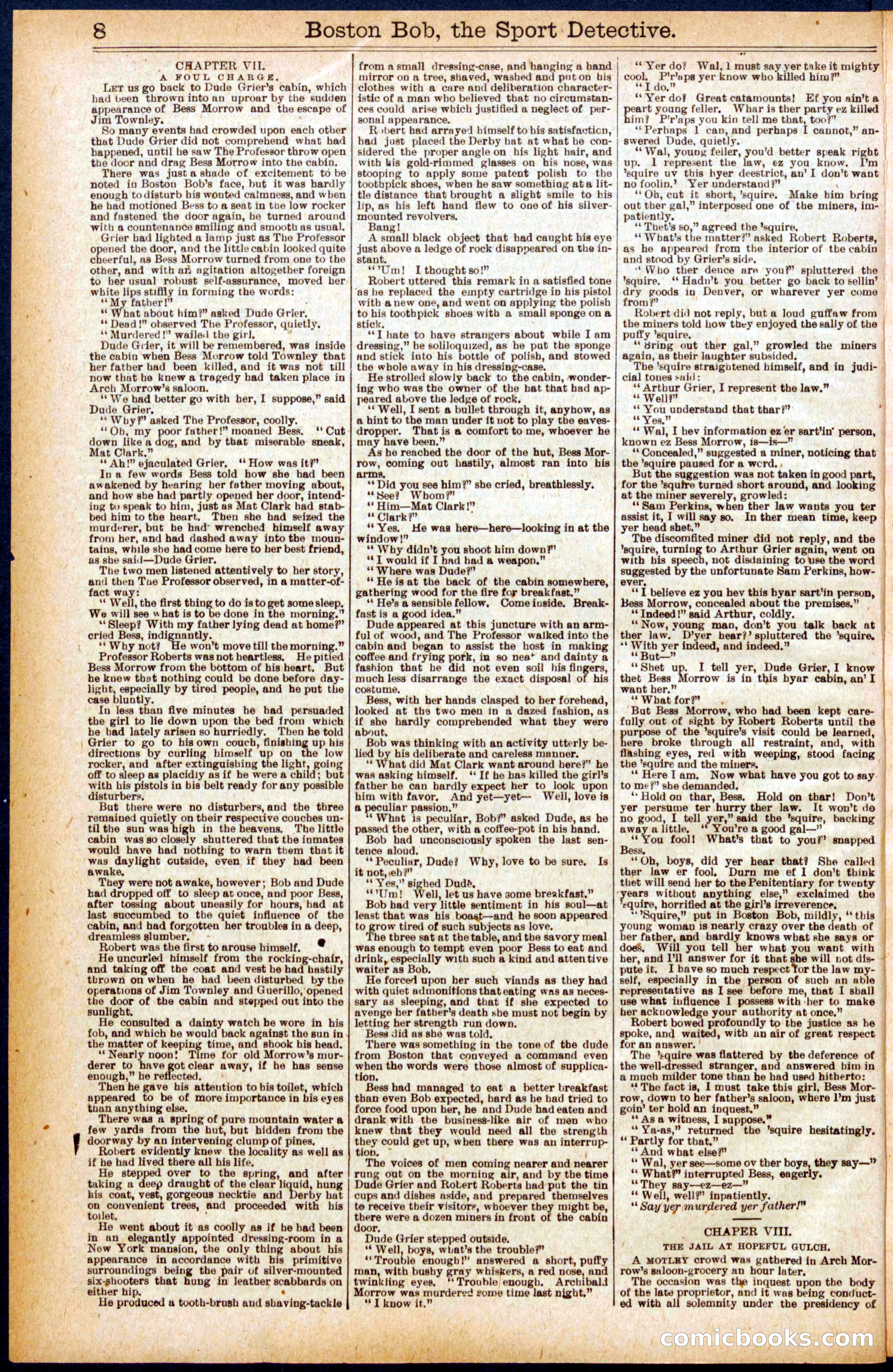 Beadle's Dime Library No. 719 — page 8 of 32