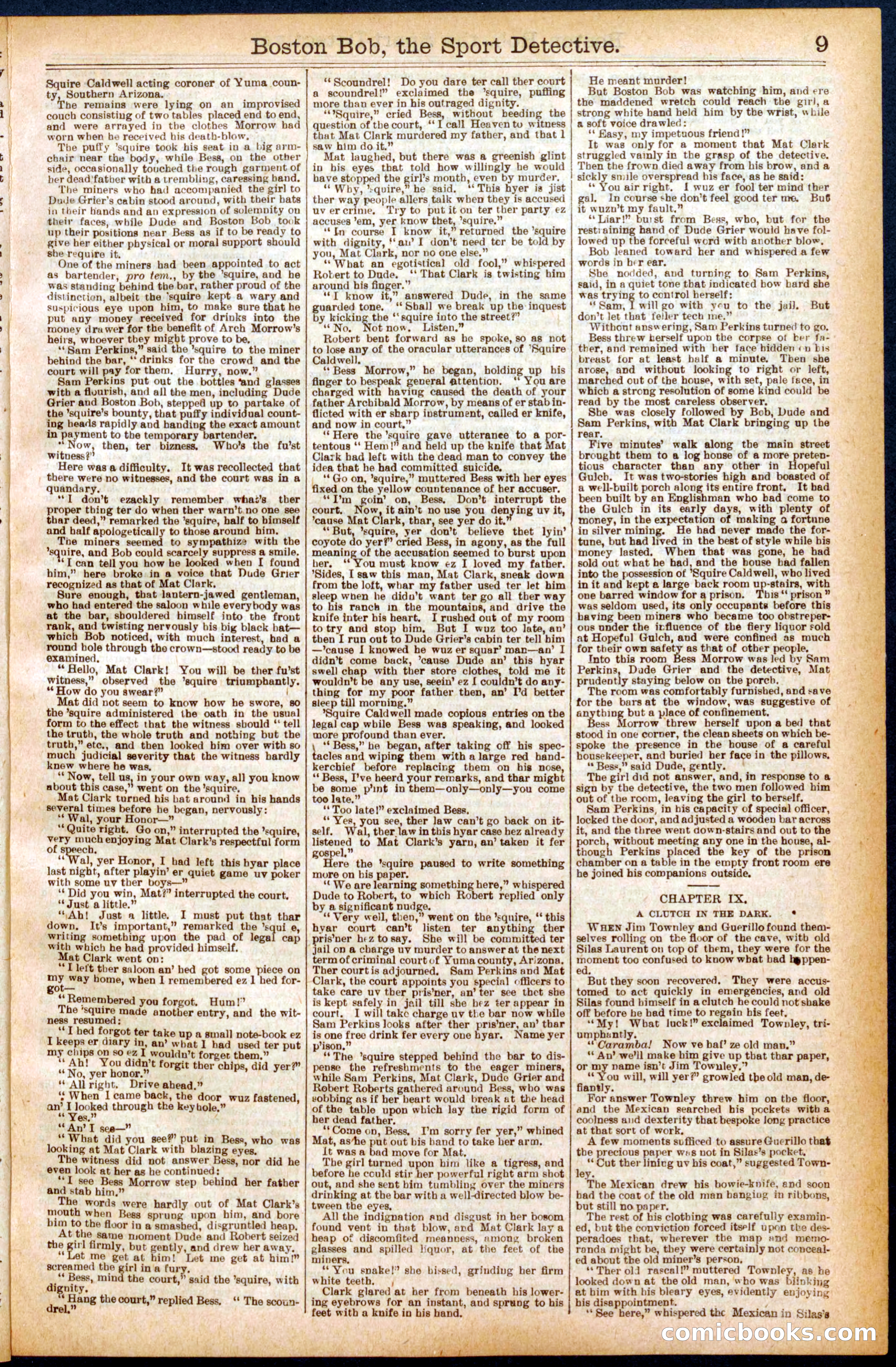 Beadle's Dime Library No. 719 — page 9 of 32