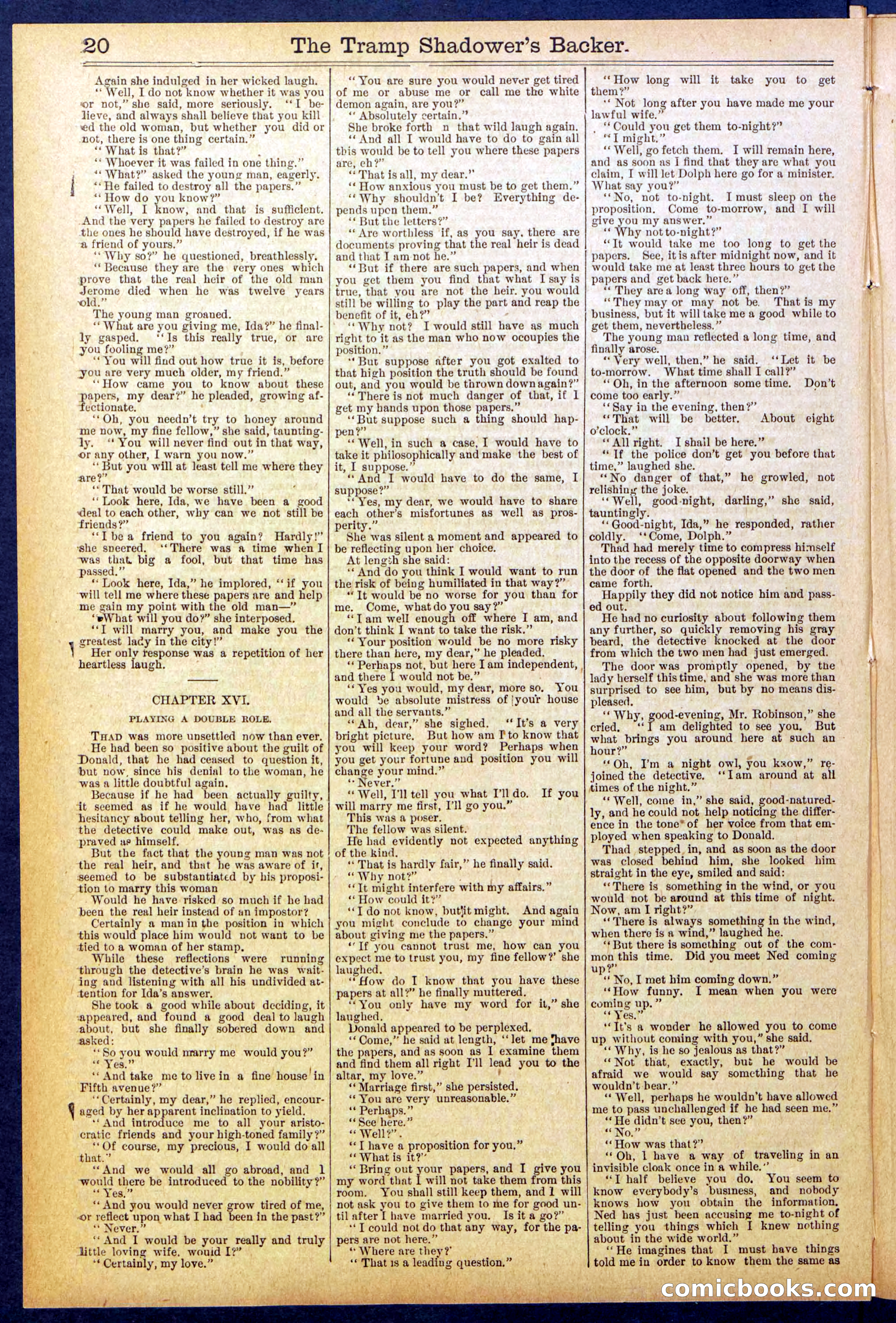 The Tramp Shadower's Backer — page 20 of 32