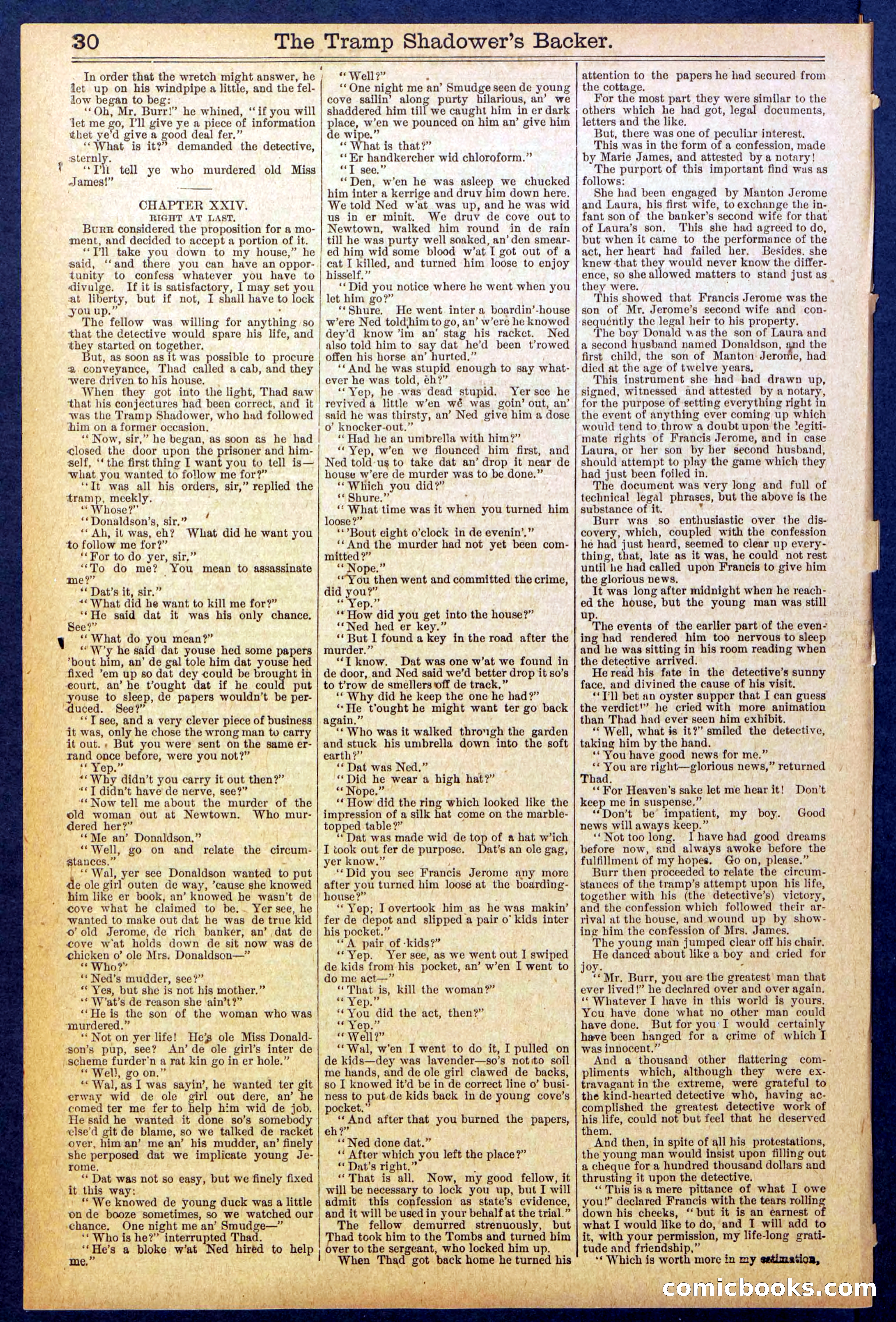The Tramp Shadower's Backer — page 30 of 32