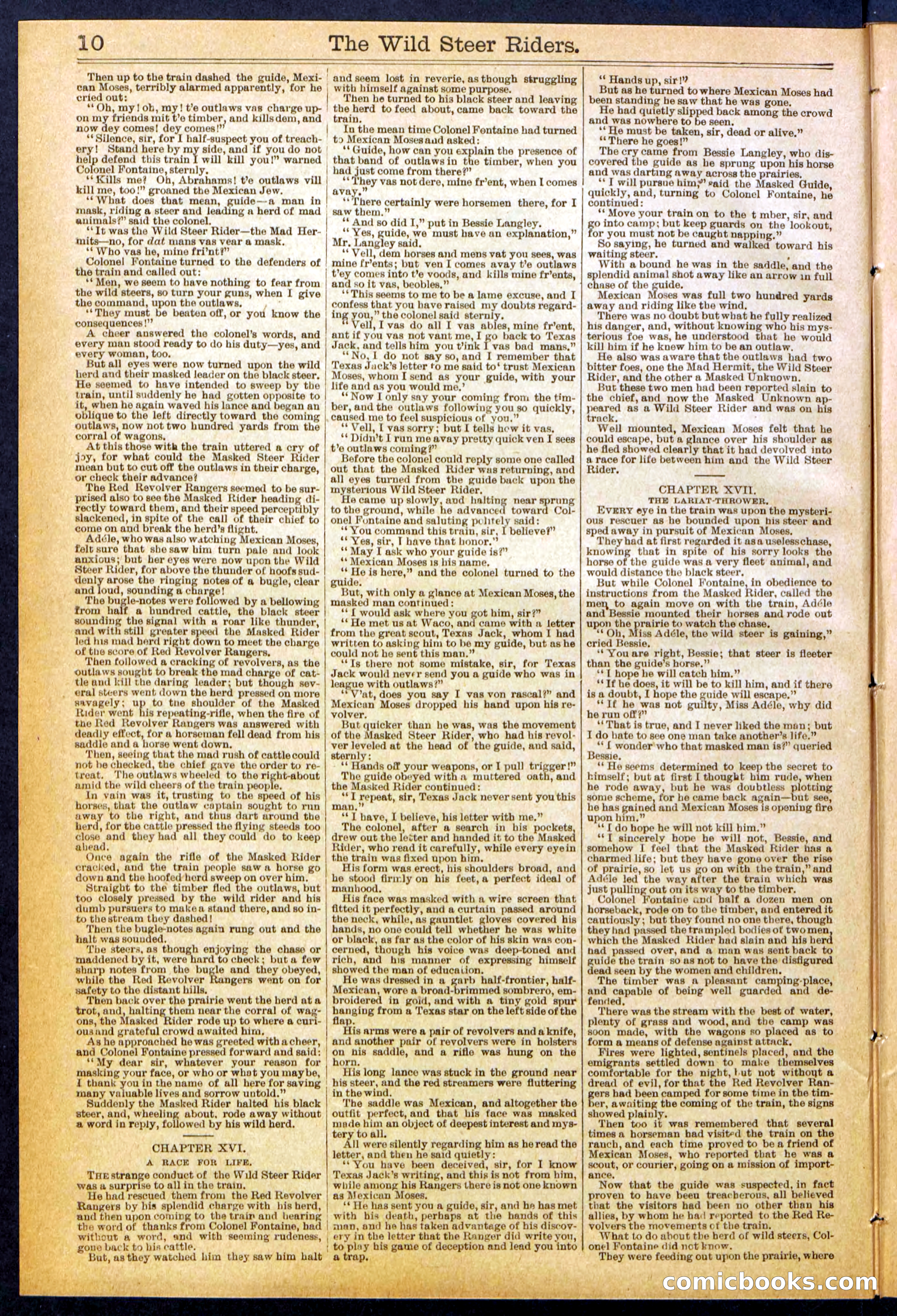 The Wild Steer Riders; or Texas Tricksters — page 10 of 32