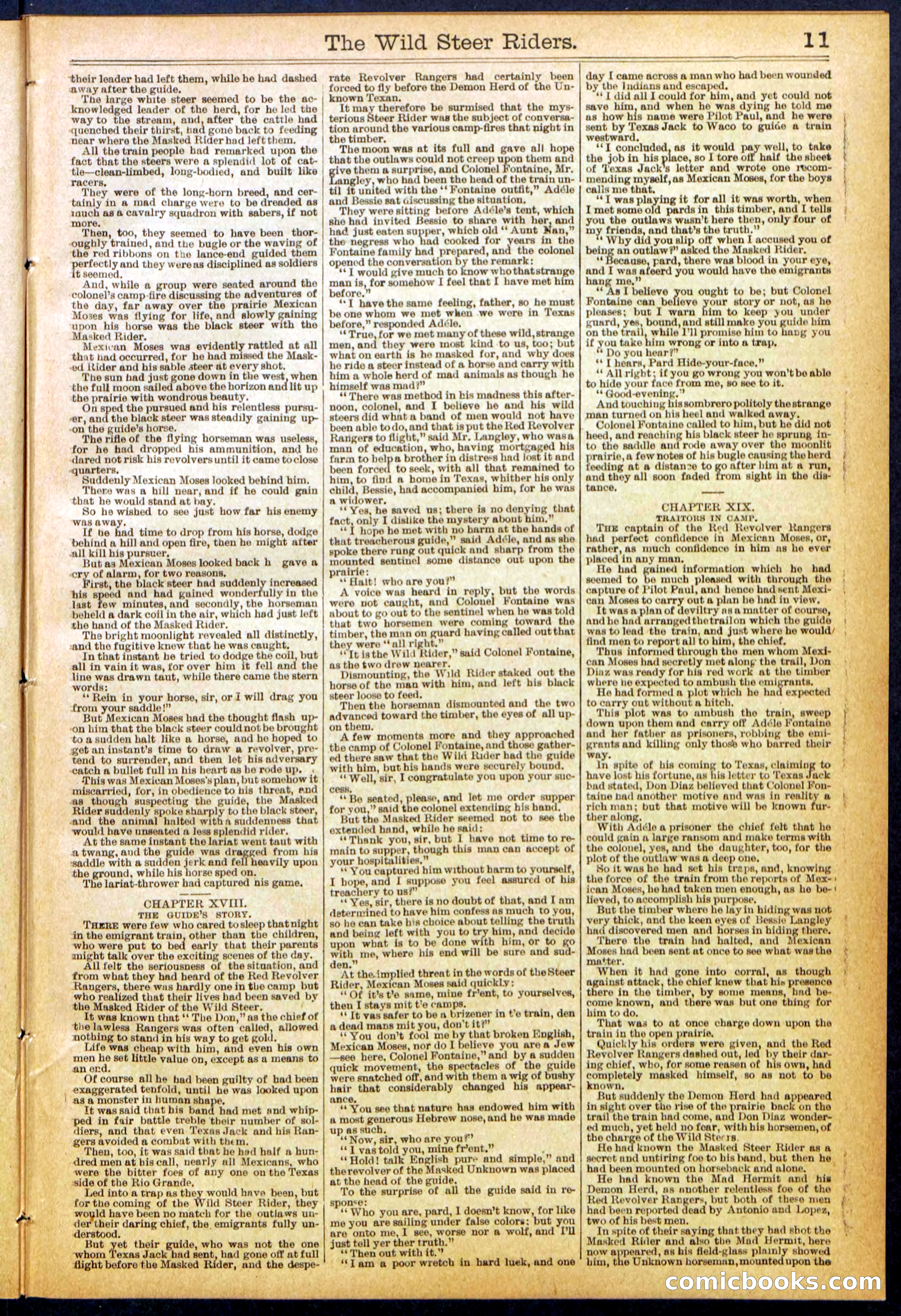 The Wild Steer Riders; or Texas Tricksters — page 11 of 32