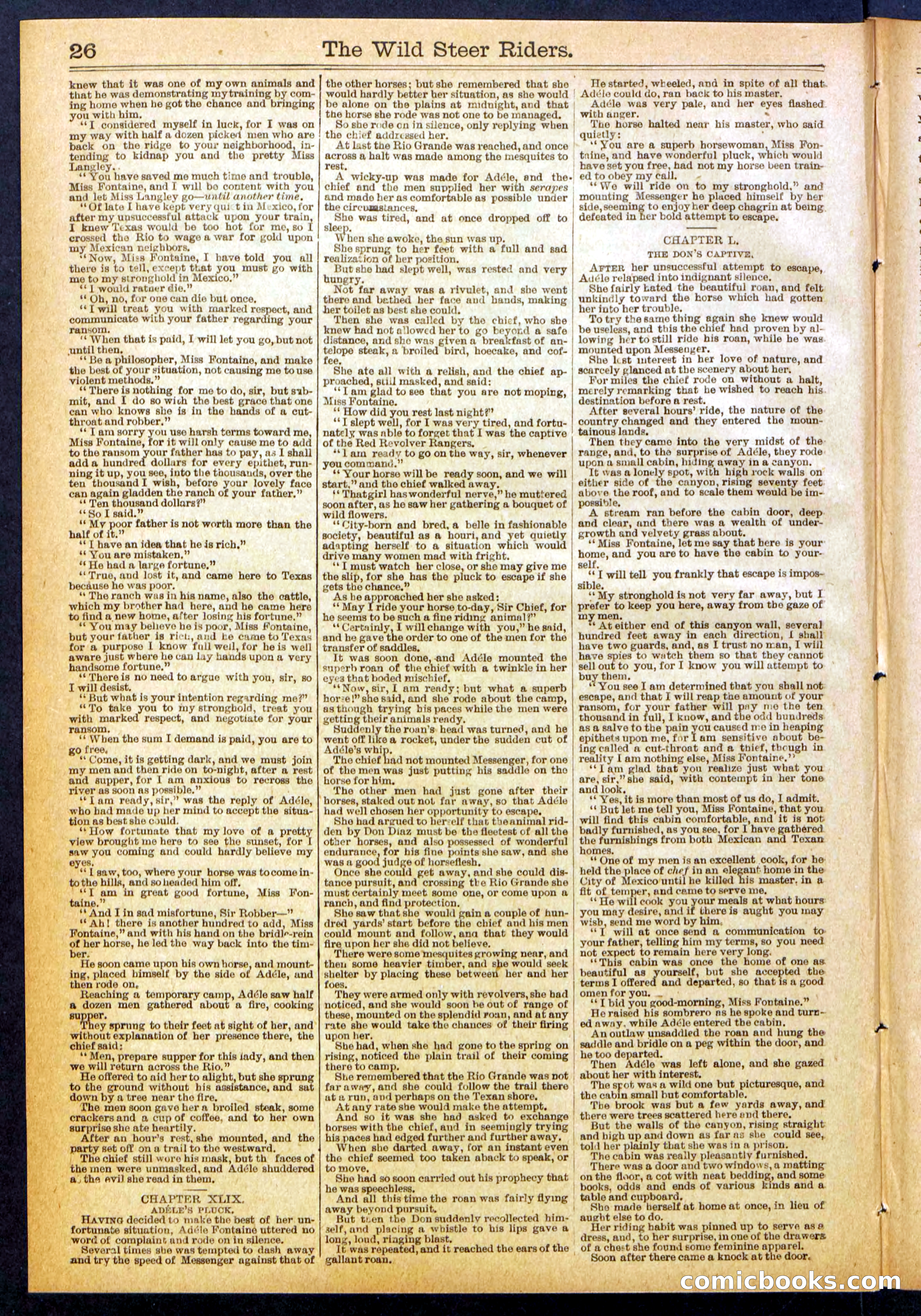 The Wild Steer Riders; or Texas Tricksters — page 26 of 32