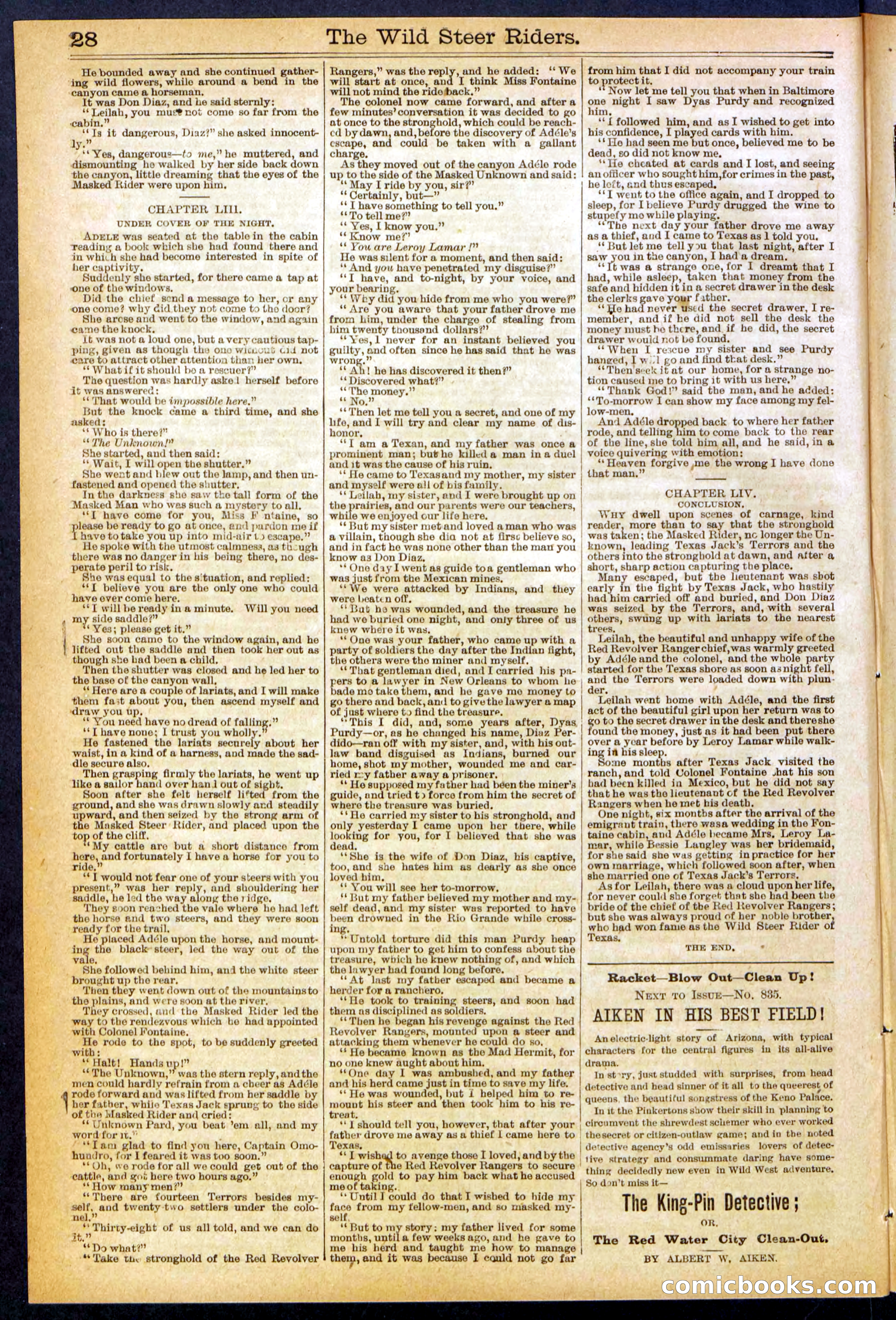The Wild Steer Riders; or Texas Tricksters — page 28 of 32