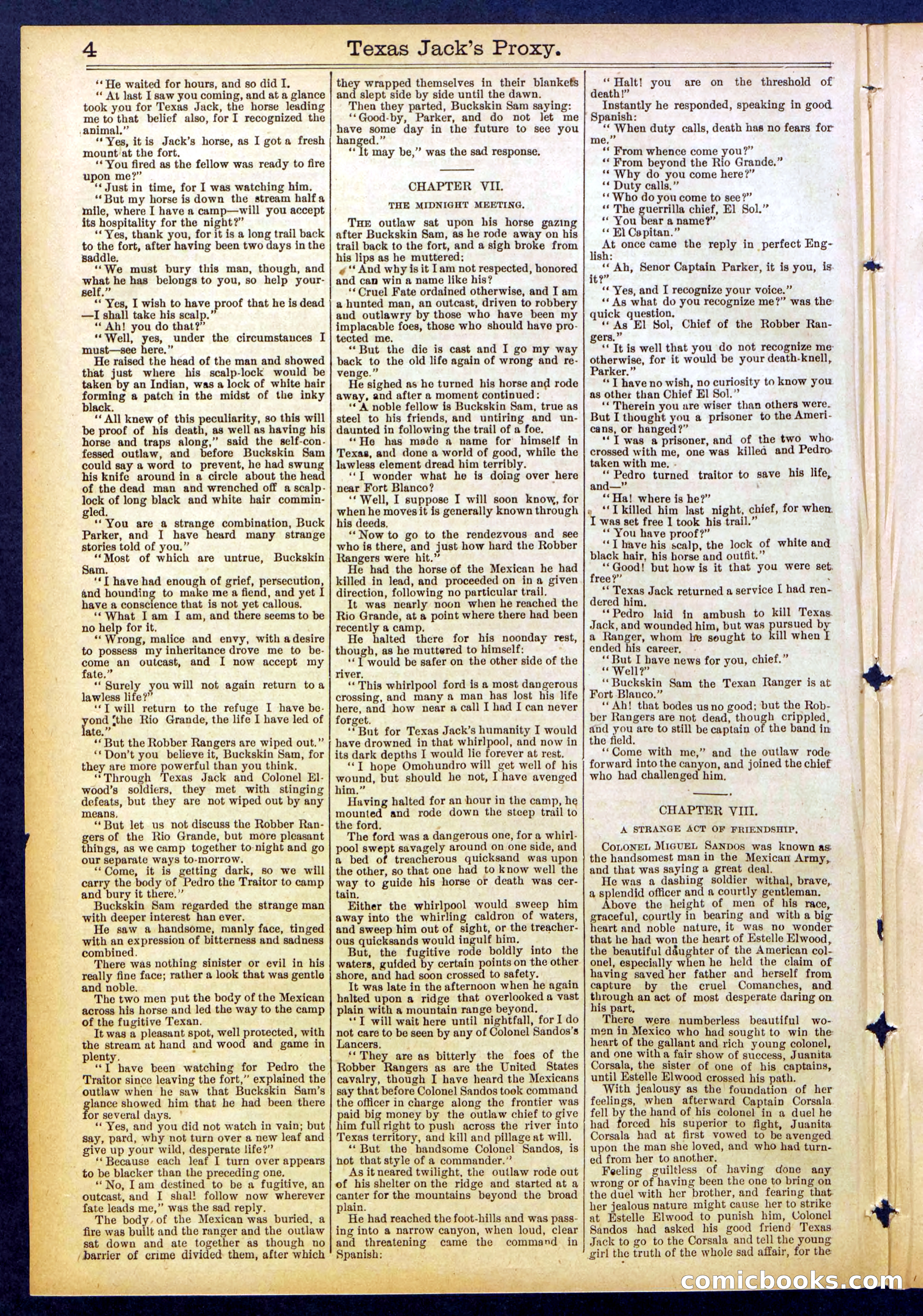 The Ranch King Dead-Shot; or, Texas Jack's Proxy — page 4 of 32