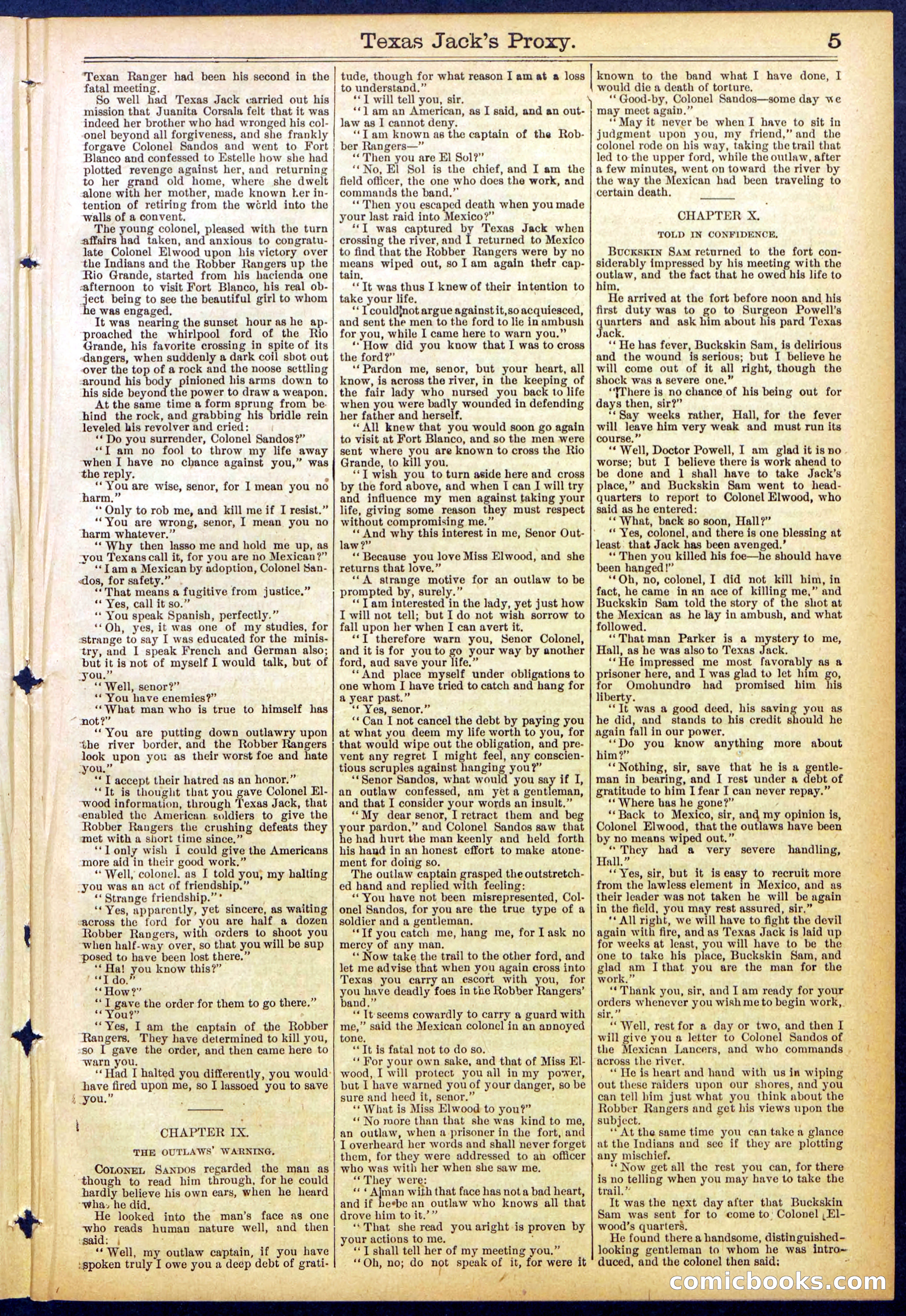 The Ranch King Dead-Shot; or, Texas Jack's Proxy — page 5 of 32