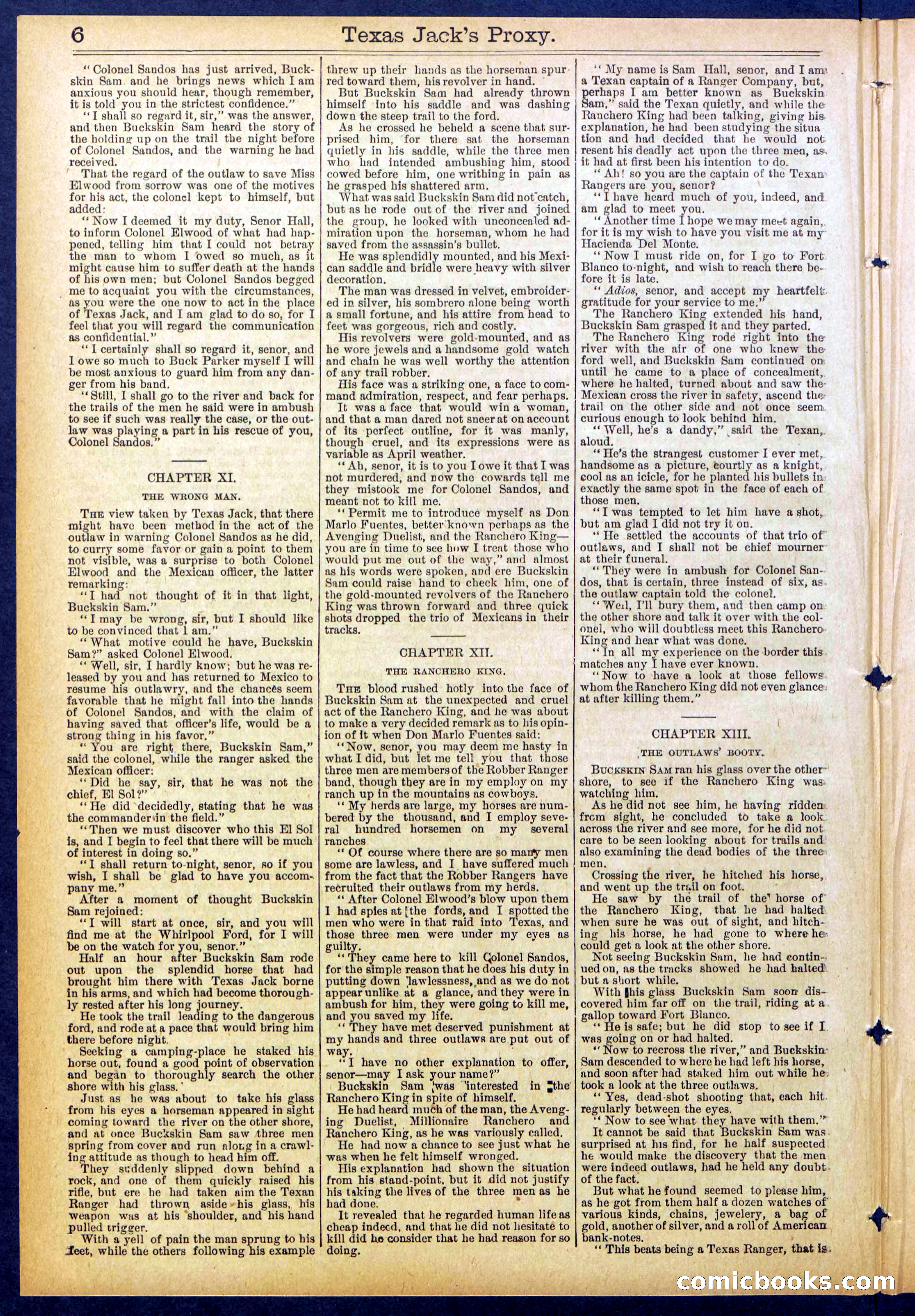 The Ranch King Dead-Shot; or, Texas Jack's Proxy — page 6 of 32
