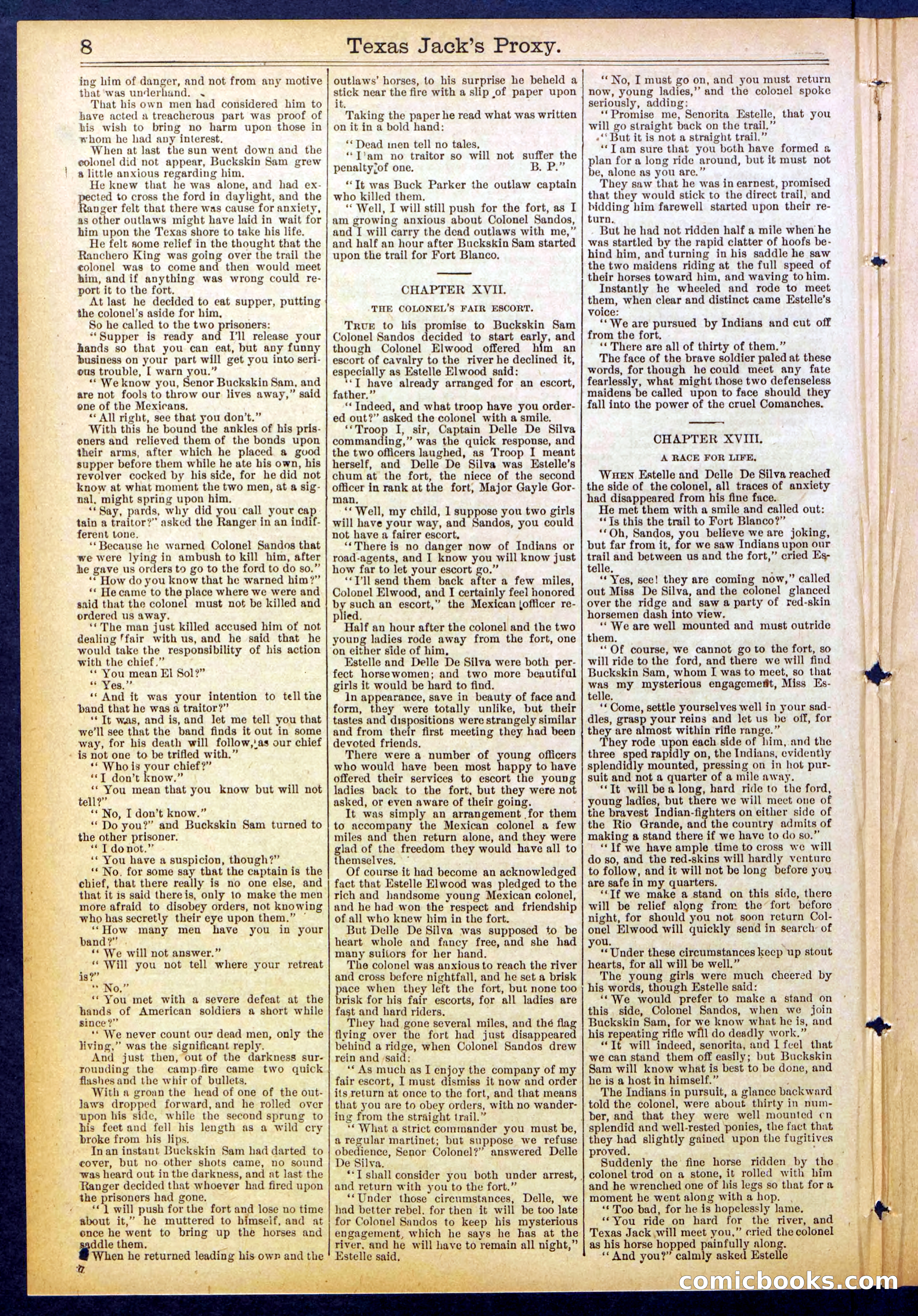 The Ranch King Dead-Shot; or, Texas Jack's Proxy — page 8 of 32