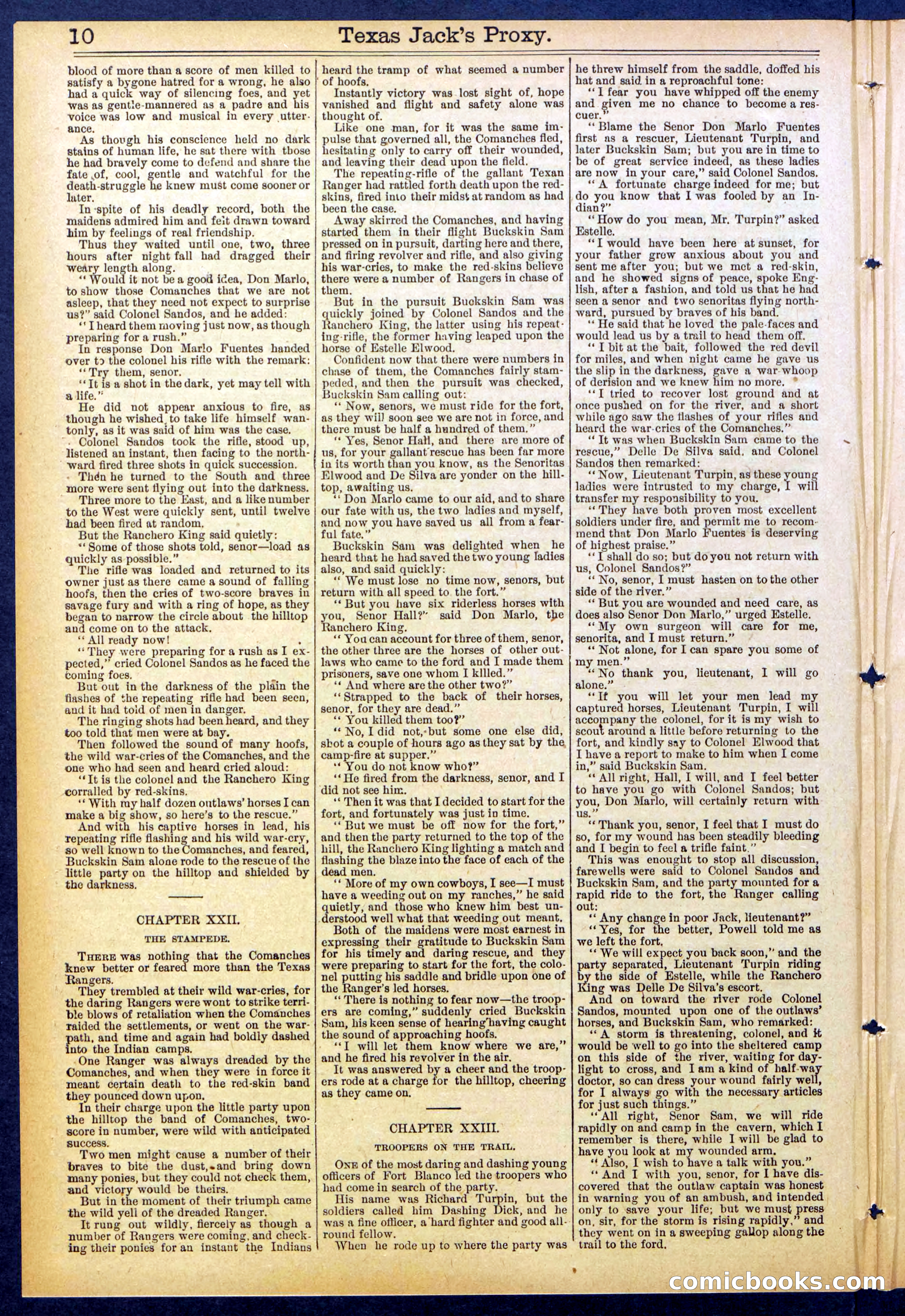 The Ranch King Dead-Shot; or, Texas Jack's Proxy — page 10 of 32