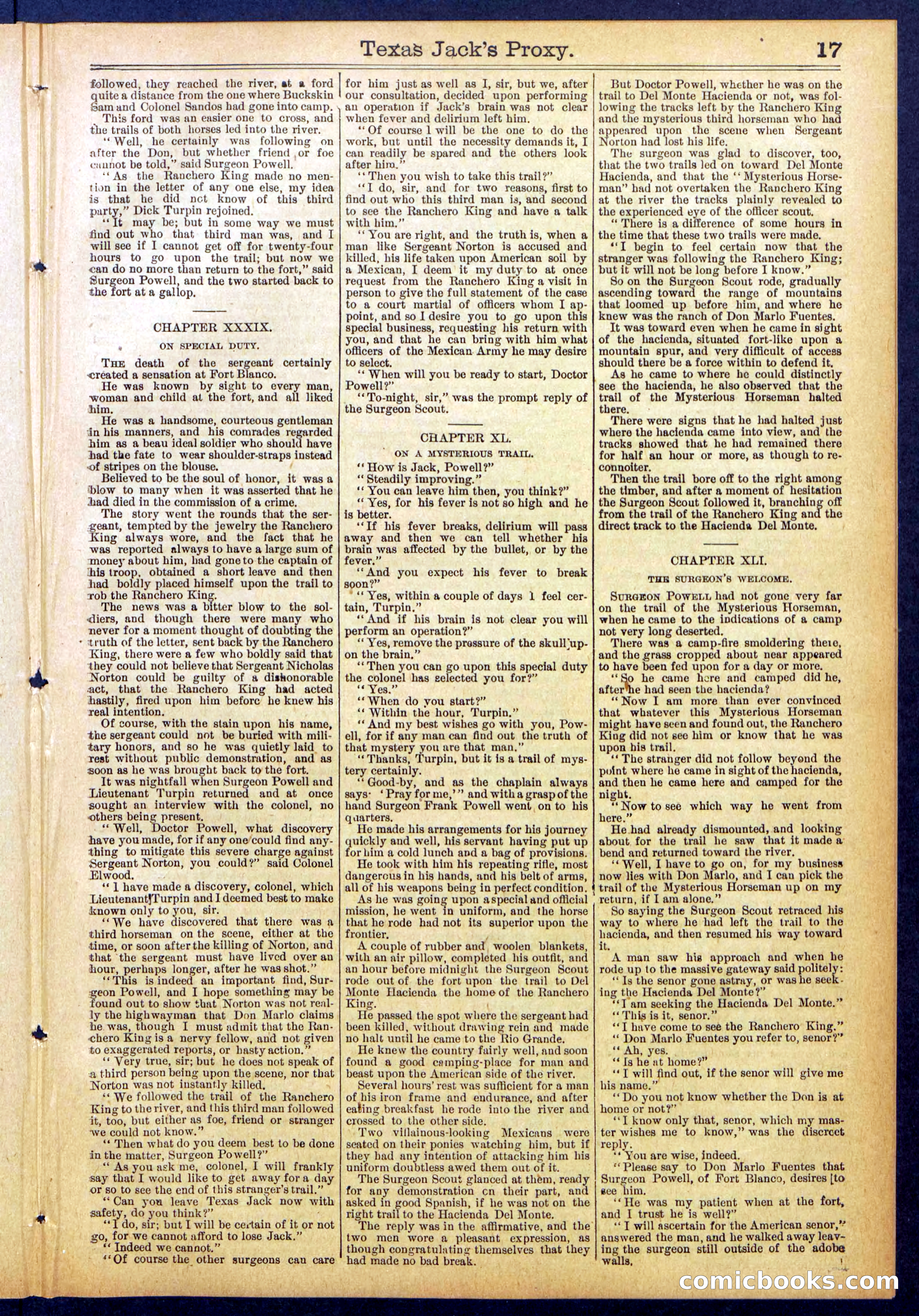The Ranch King Dead-Shot; or, Texas Jack's Proxy — page 17 of 32
