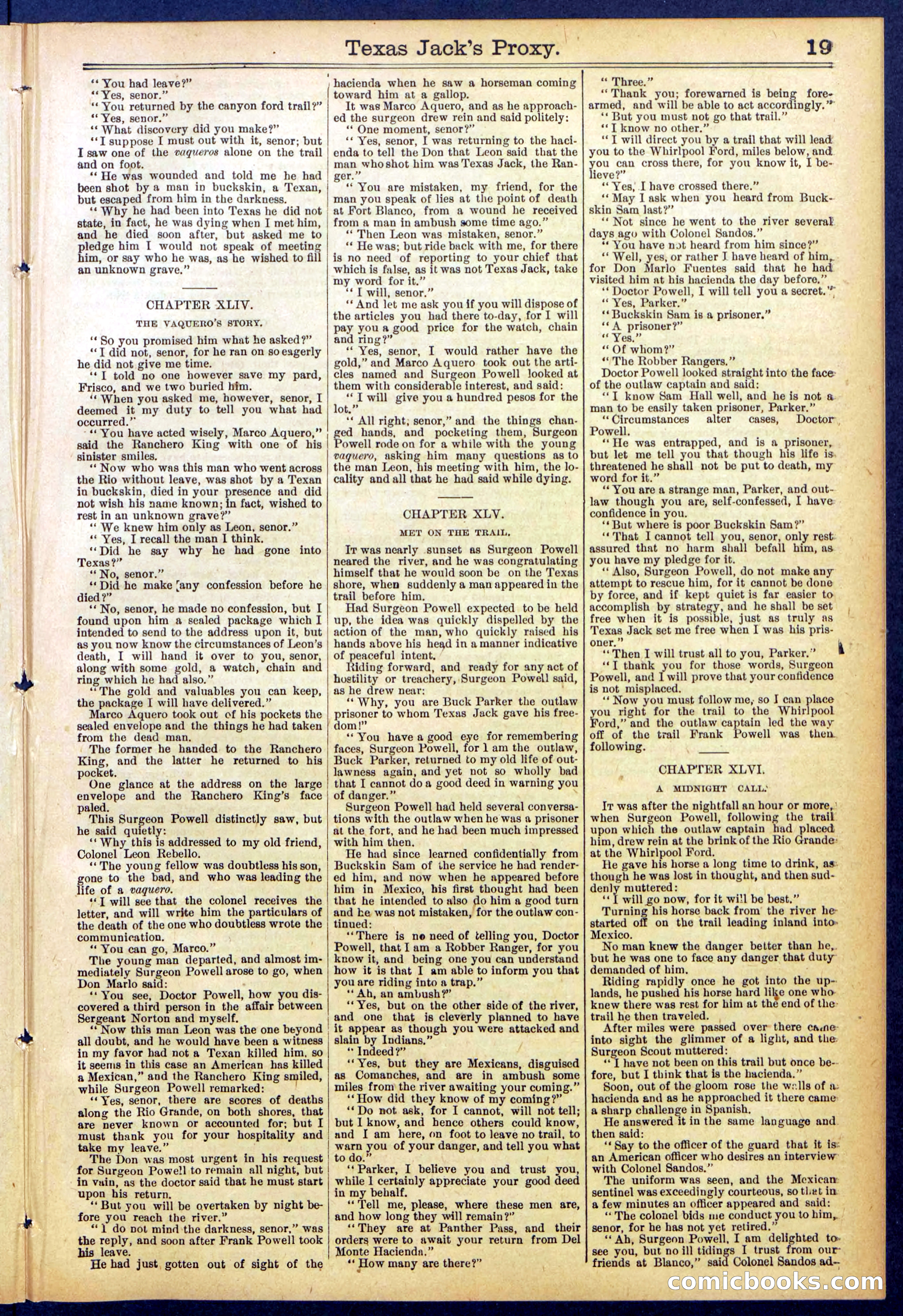 The Ranch King Dead-Shot; or, Texas Jack's Proxy — page 19 of 32